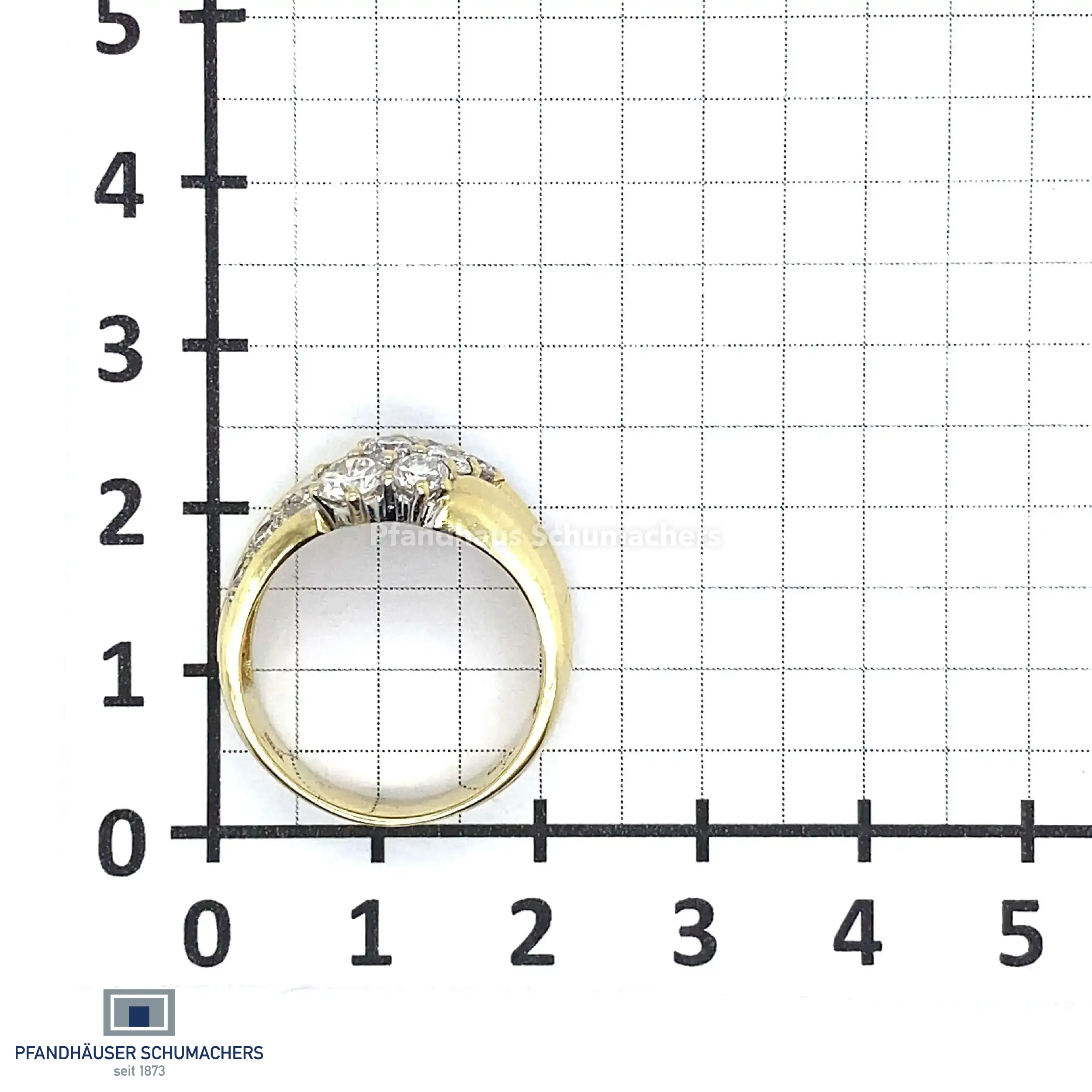 Ring Bicolor mit Brillanten, graviert 1,50ct.