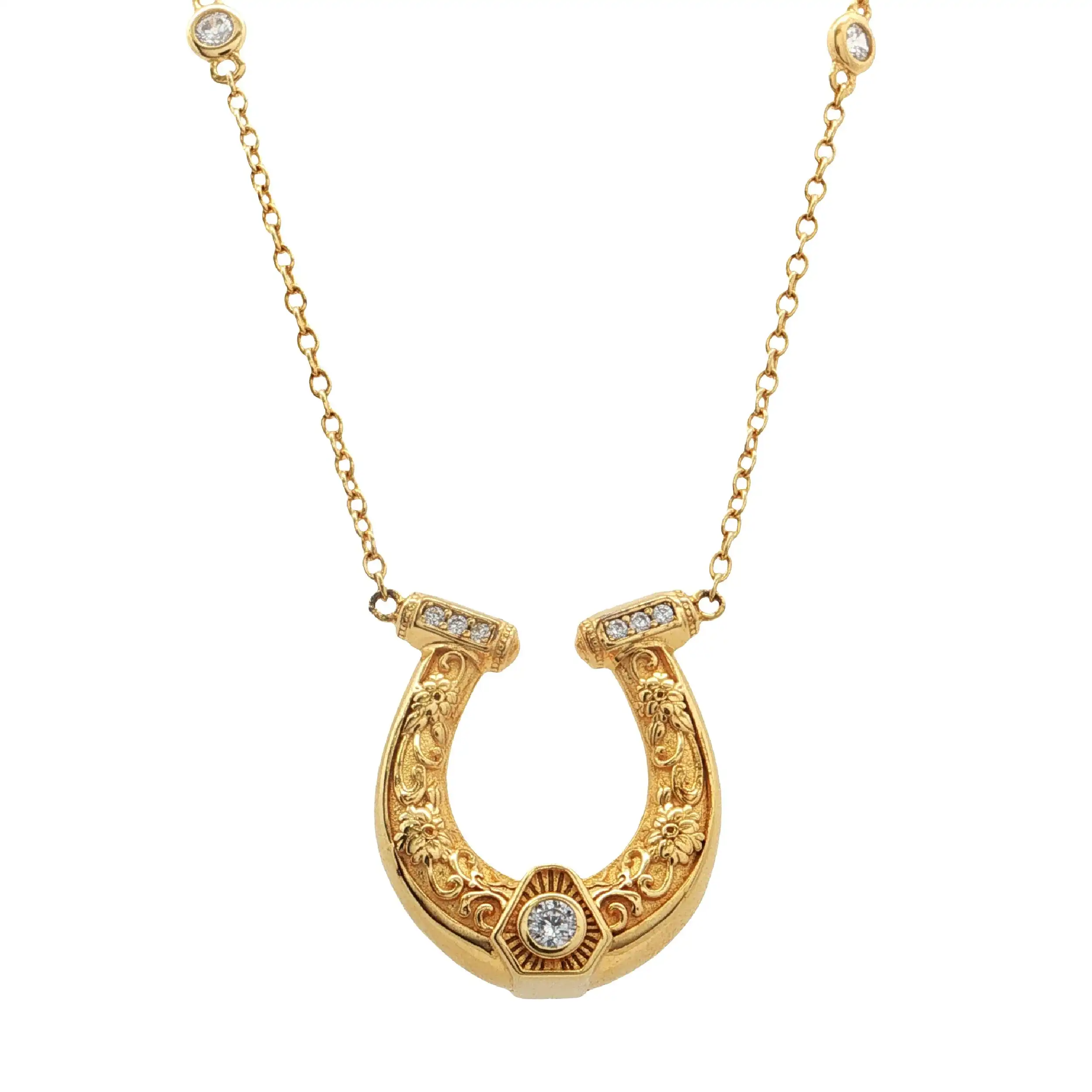 Collier Silber vergoldet mit Zirkonia "Thomas Sabo" mit Box