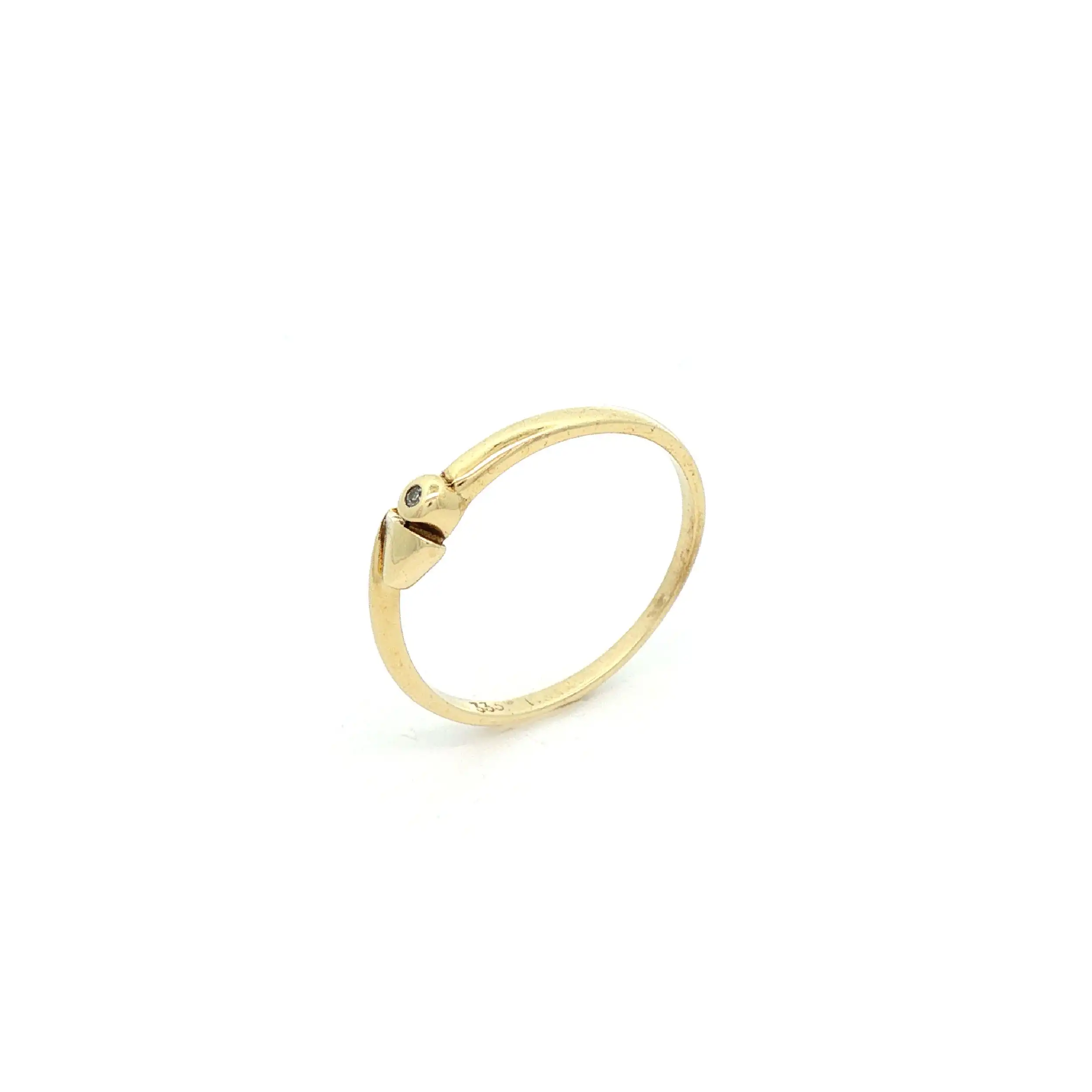 Ring Gelbgold mit Diamant