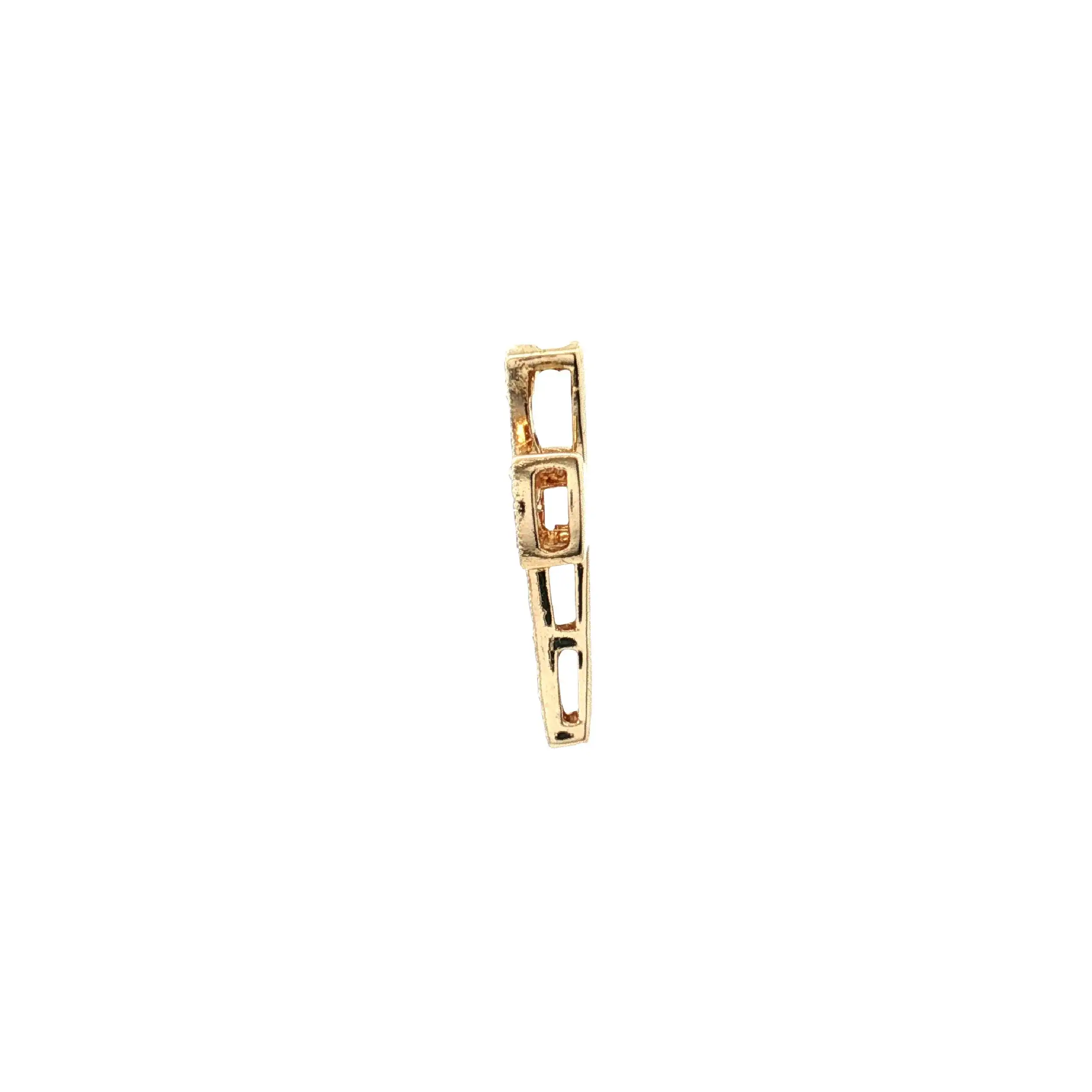 Anhänger Bicolor Kreuz mit Diamanten