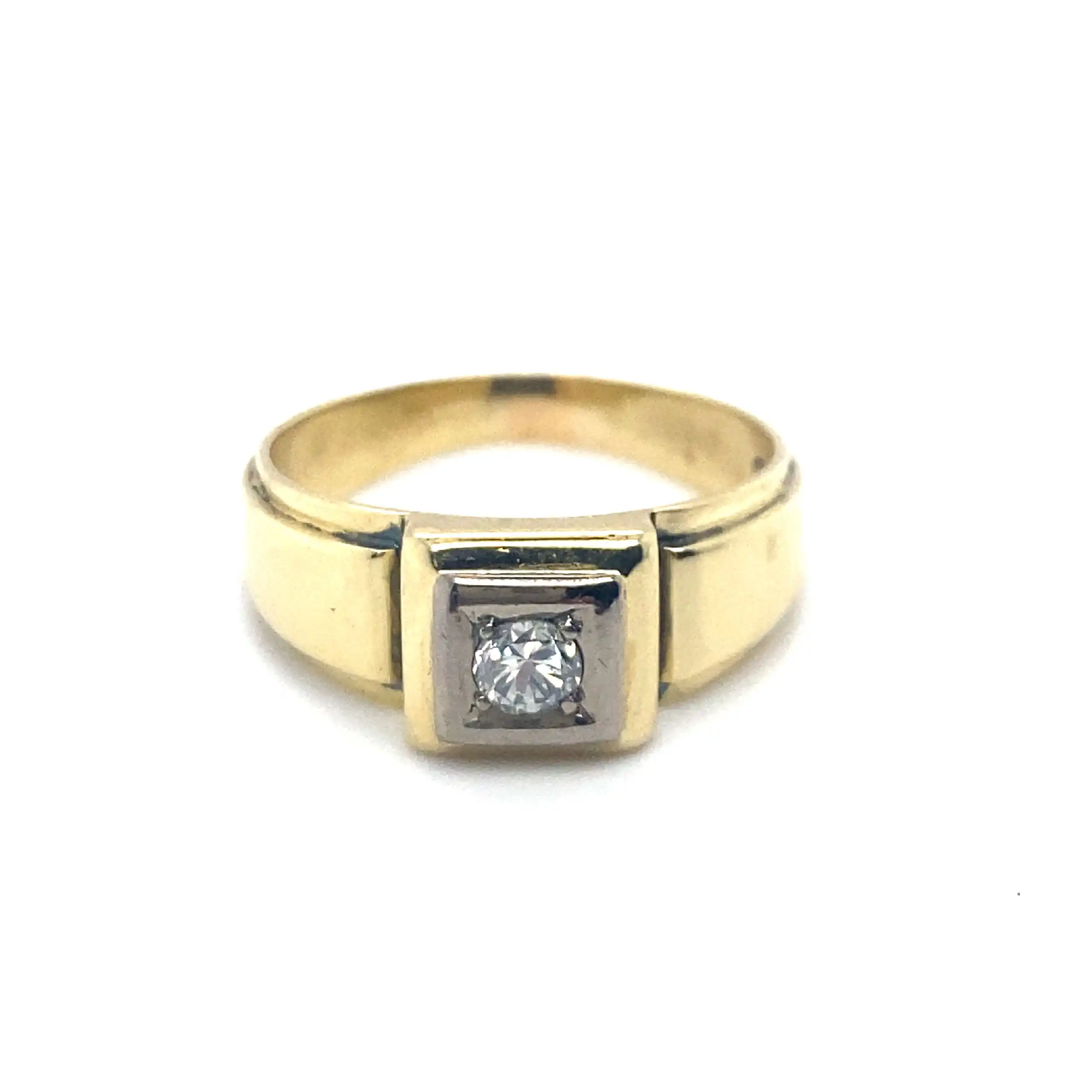 Ring Bicolor mit Brillant Ring Bicolor mit Brillant