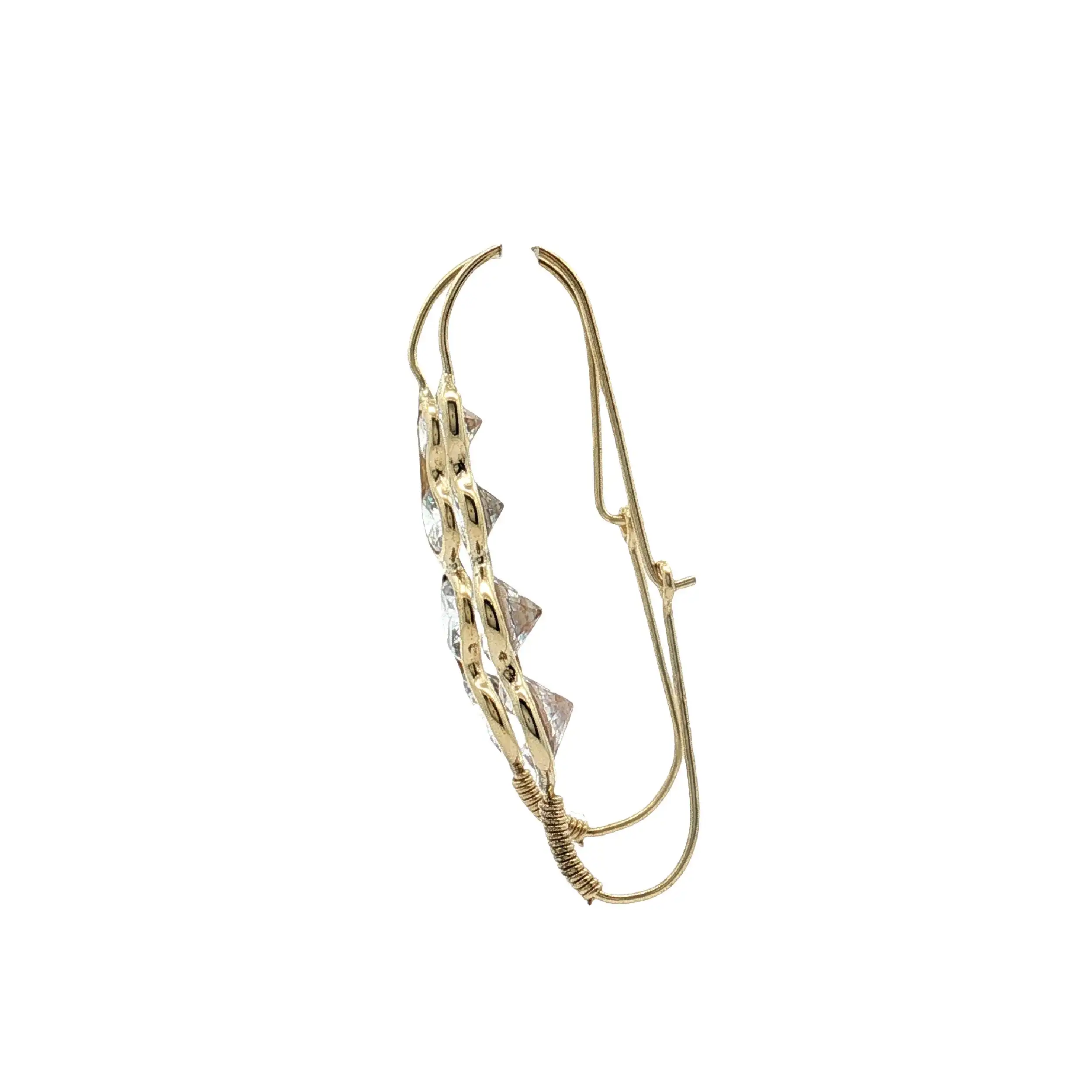Ohrhänger Gelbgold mit Zirkonia