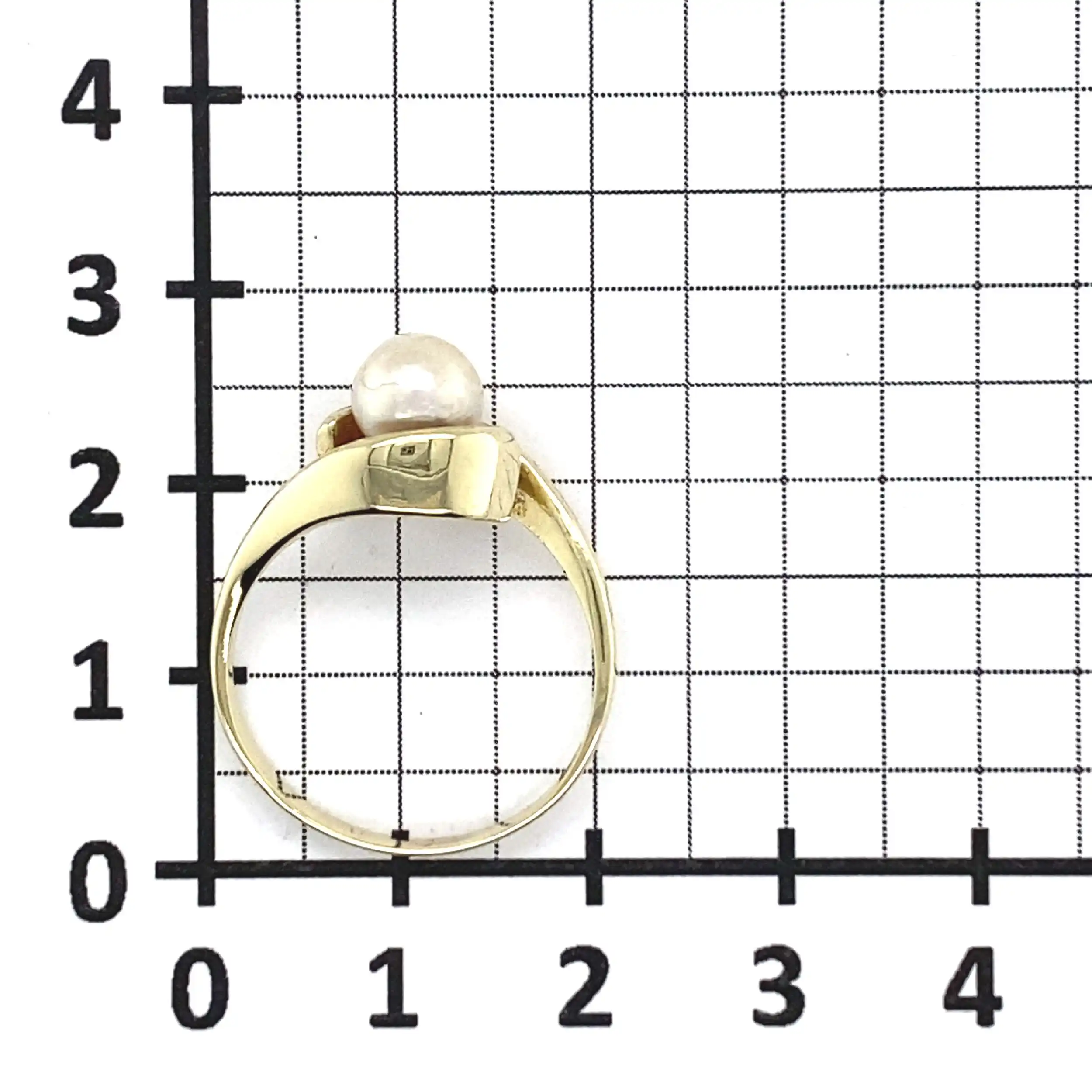 Ring Gelbgold mit Perle Ring Gelbgold mit Perle