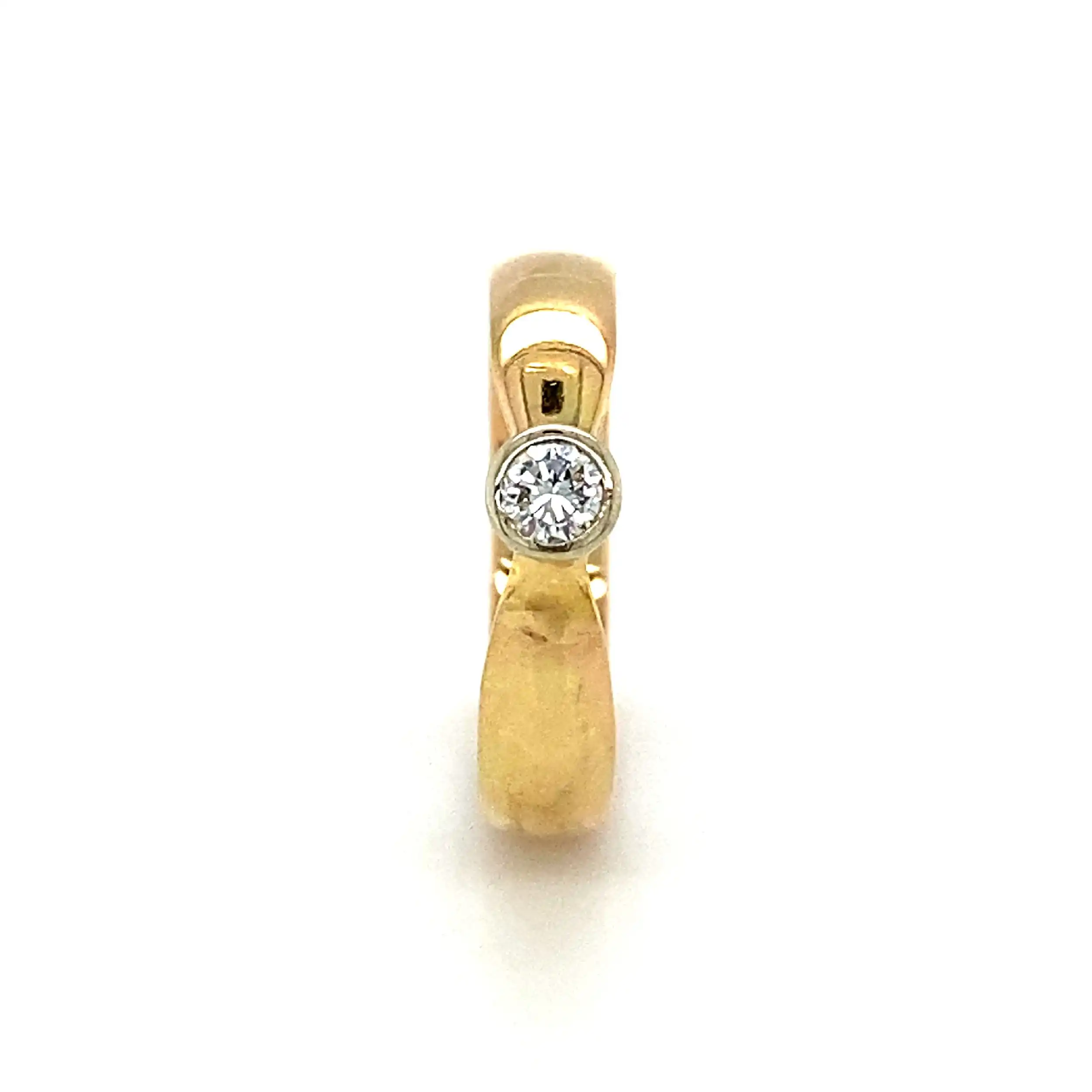 Ring Gelbgold mit Brillant Ring Gelbgold mit Brillant