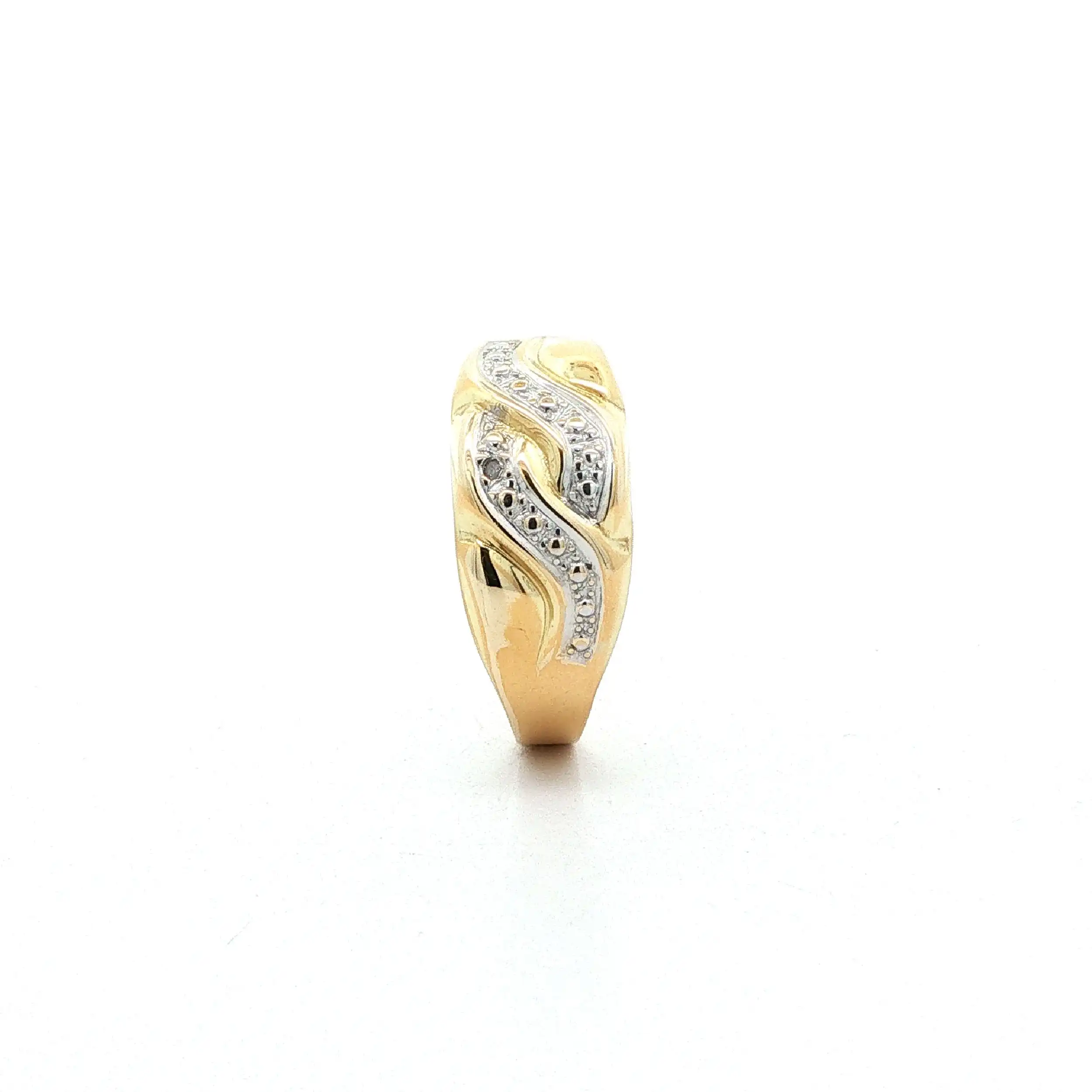 Ring Bicolor mit Diamant