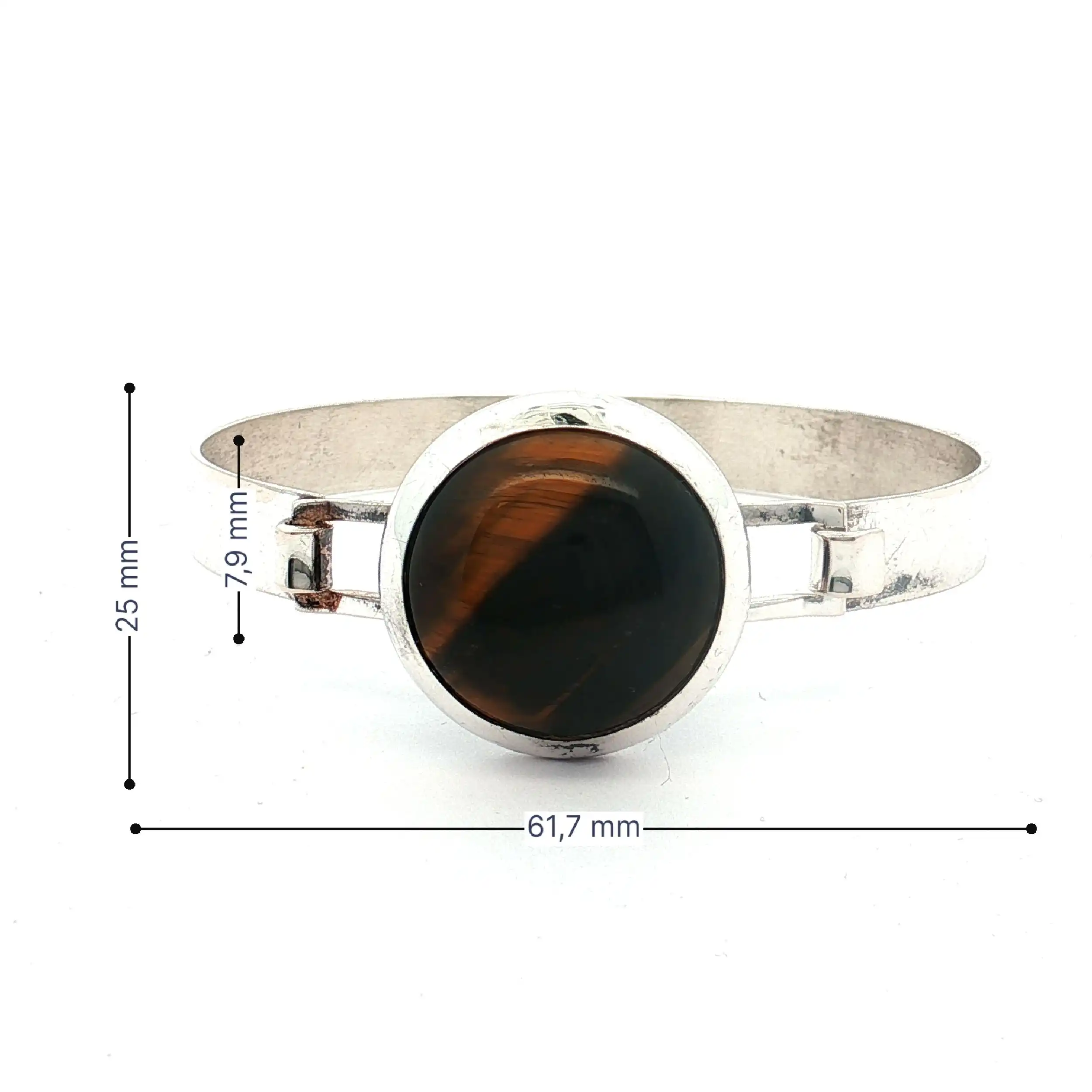 Armreif Silber mit Tigerauge Armreif Silber mit Tigerauge