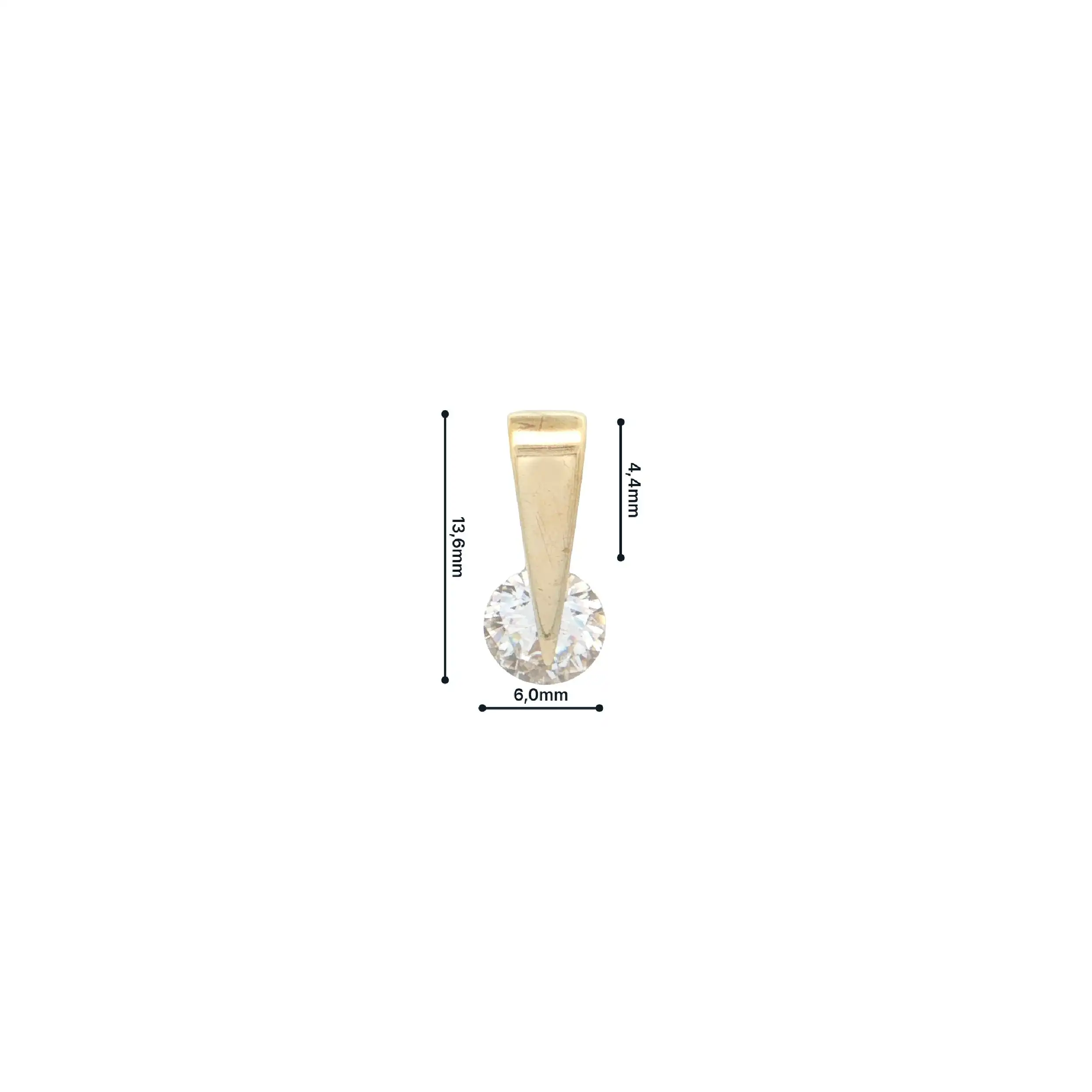 Anhänger Gelbgold mit Zirkonia Anhänger Gelbgold mit Zirkonia