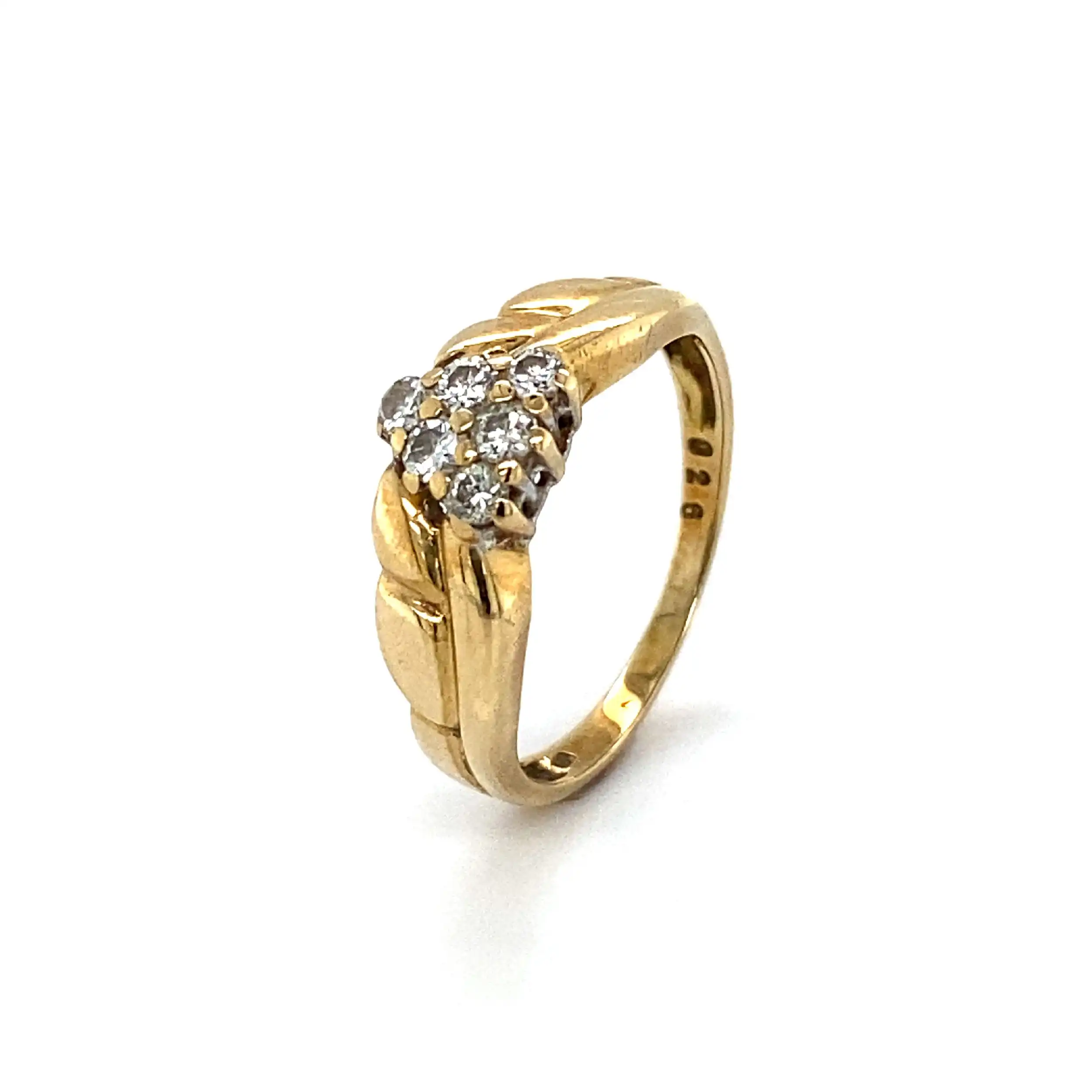 Ring Gelbgold mit Brillanten, mit 0,26ct graviert Ring Gelbgold mit Brillanten, mit 0,26ct graviert