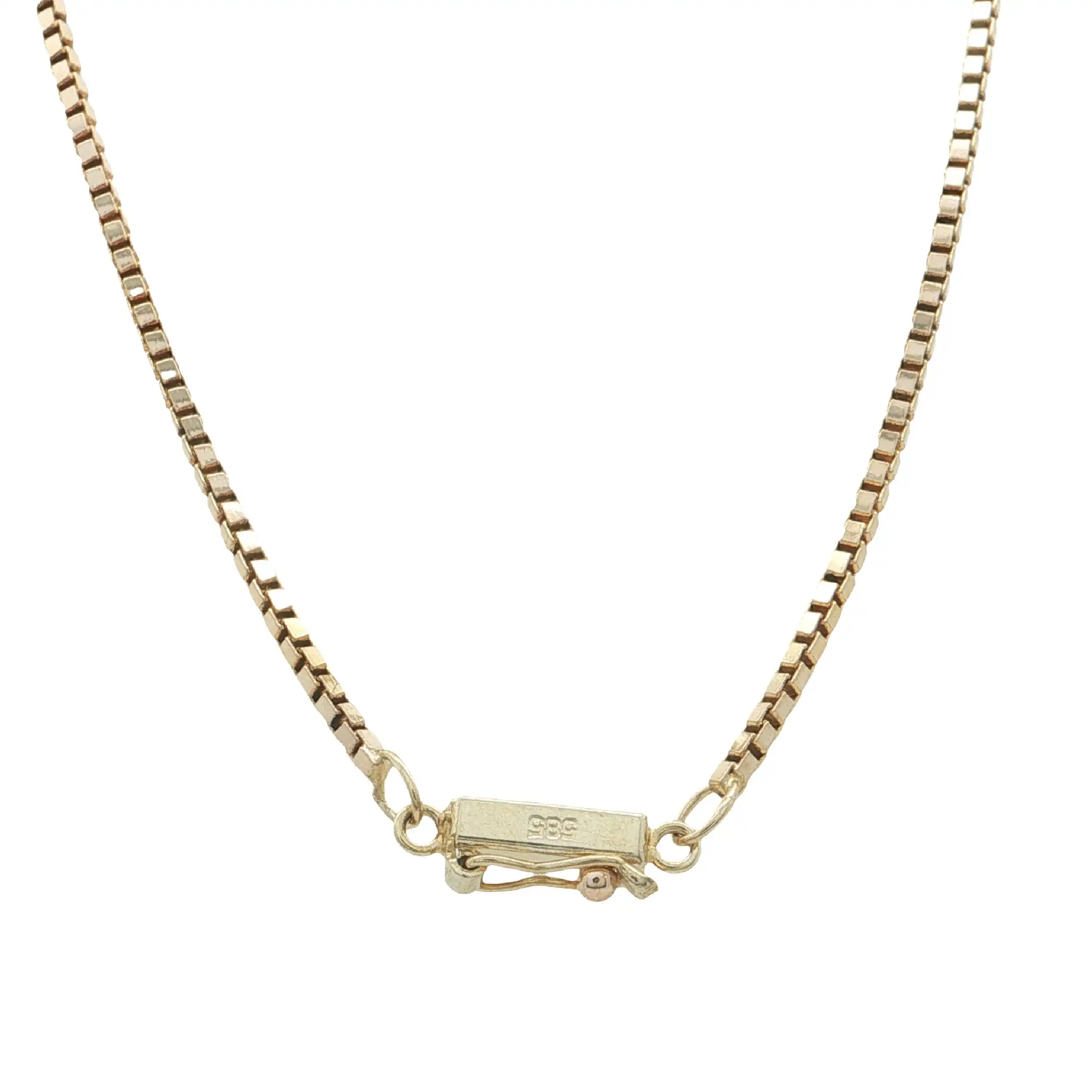 Collier Gelbgold mit Aquamarin und Brillanten Collier Gelbgold mit Aquamarin und Brillanten