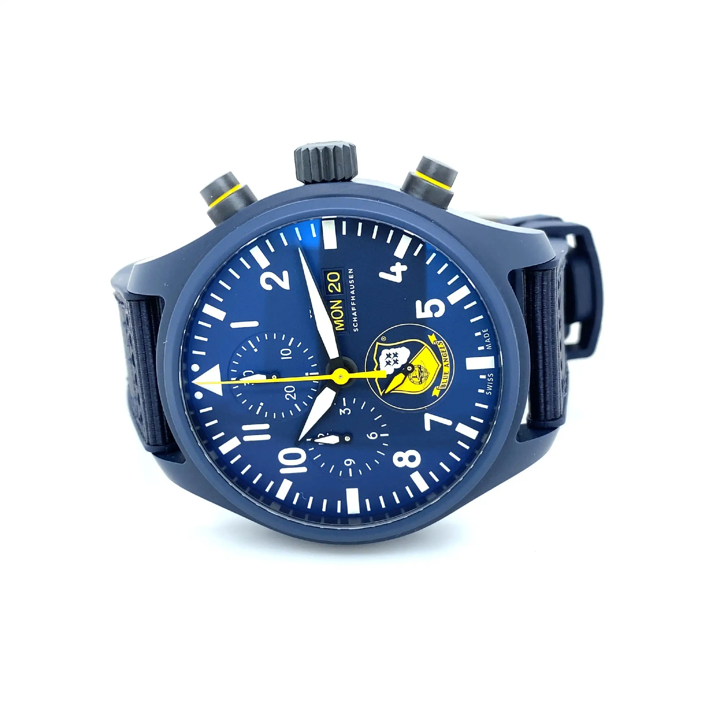 Herrenuhr IWC Pilots Watch Chronograph Edition ''Blue Angels'' Herrenuhr IWC Pilots Watch Chronograph Edition ''Blue Angels''