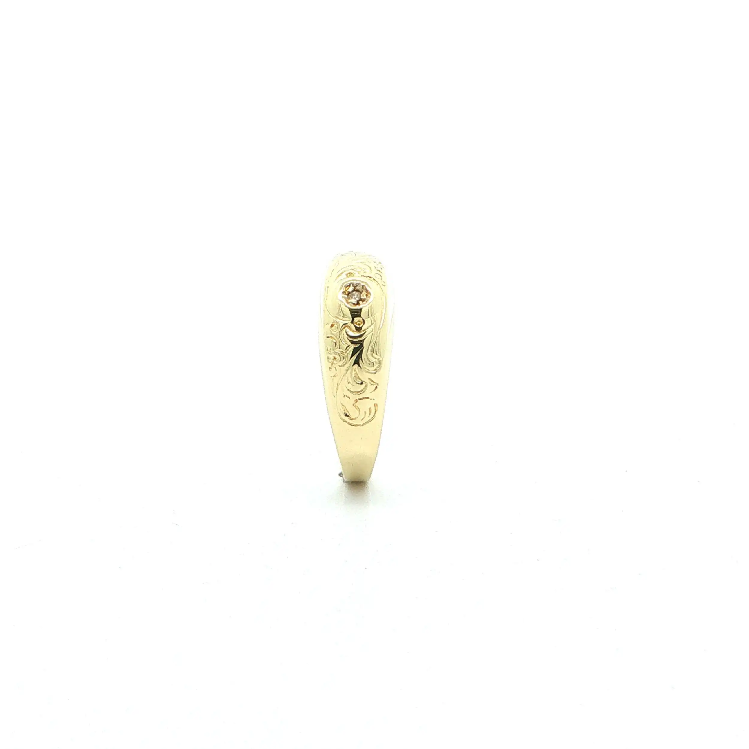 Ring Gelbgold mit Diamant