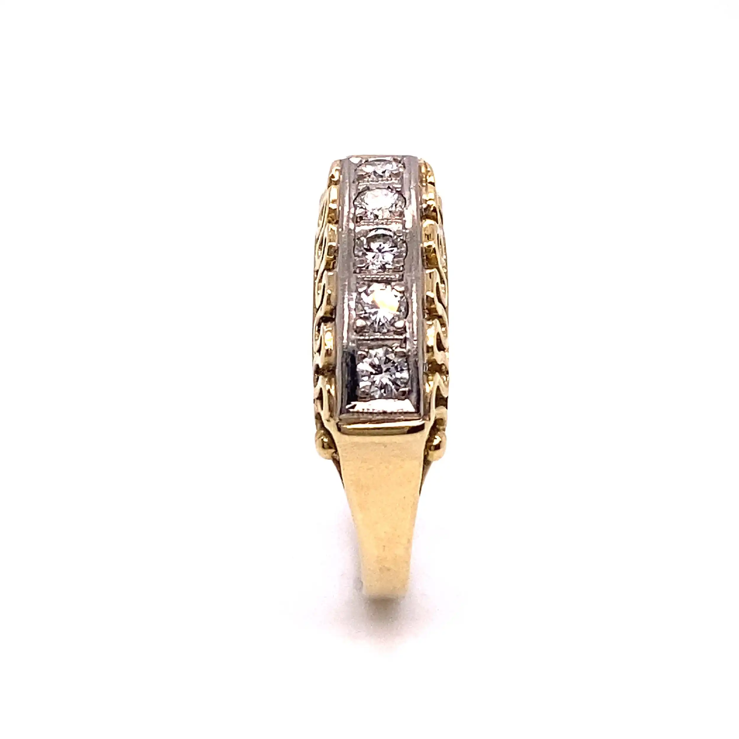 Ring Bicolor mit Brillanten Ring Bicolor mit Brillanten