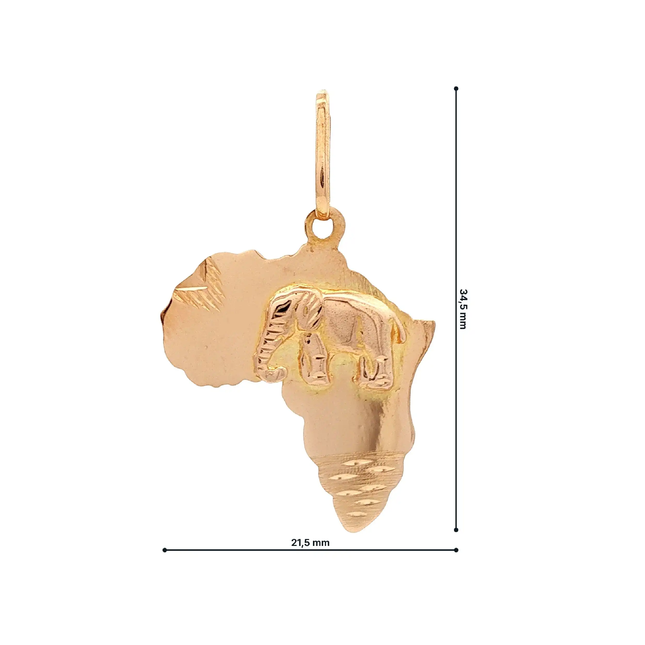 Anhänger Gelbgold "Afrika"