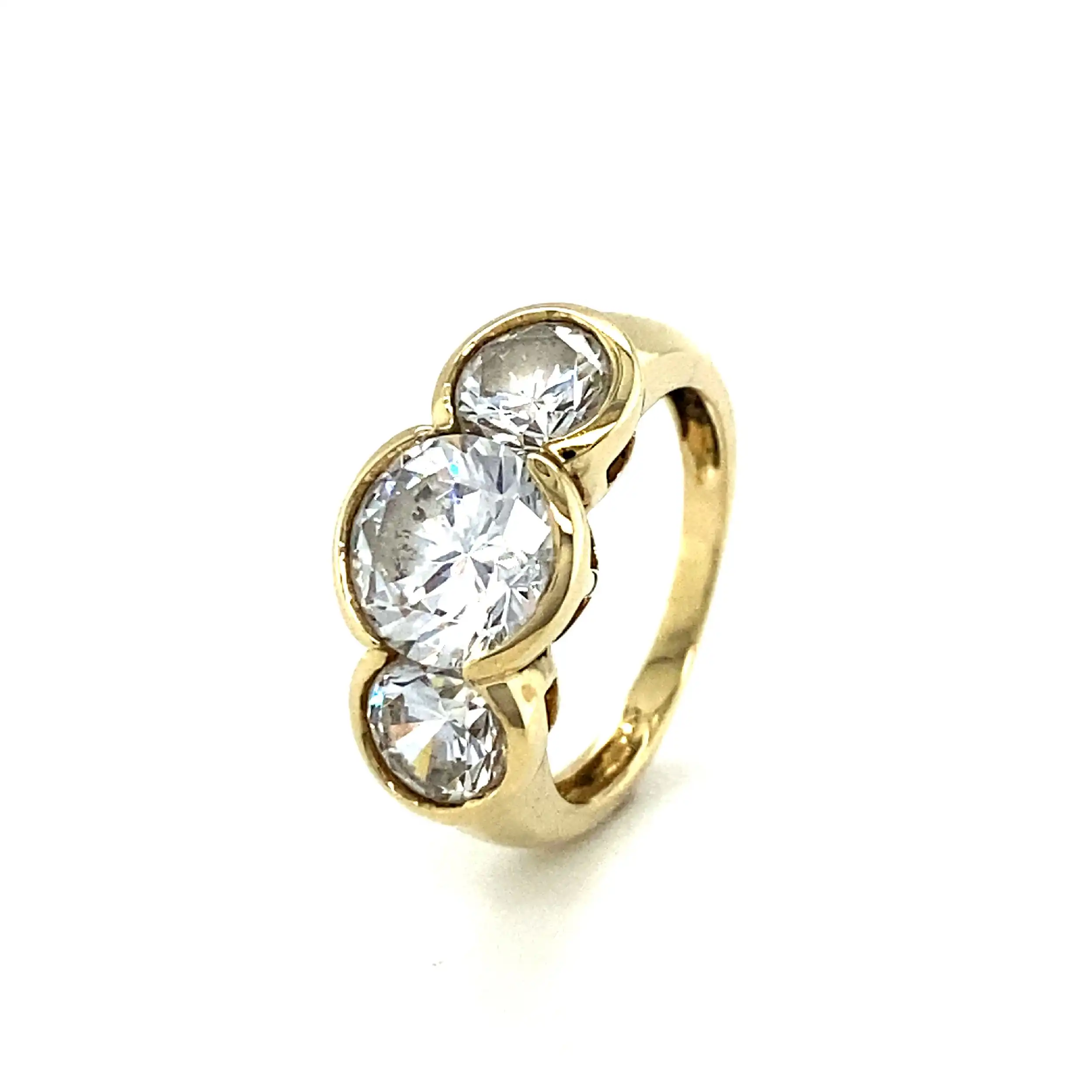 Ring Gelbgold mit Zirkonia Ring Gelbgold mit Zirkonia