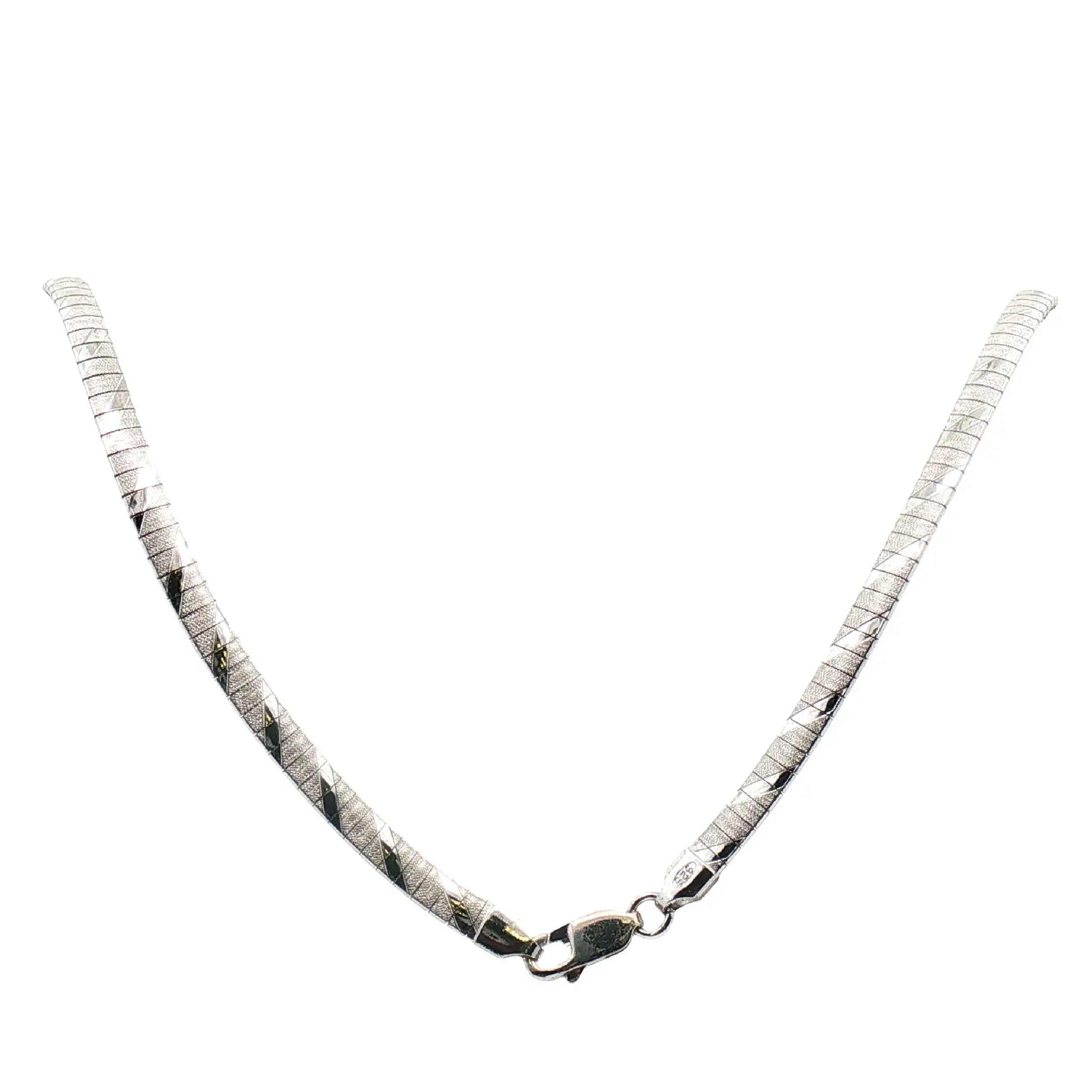 Collier Silber teilmattiert Collier Silber teilmattiert