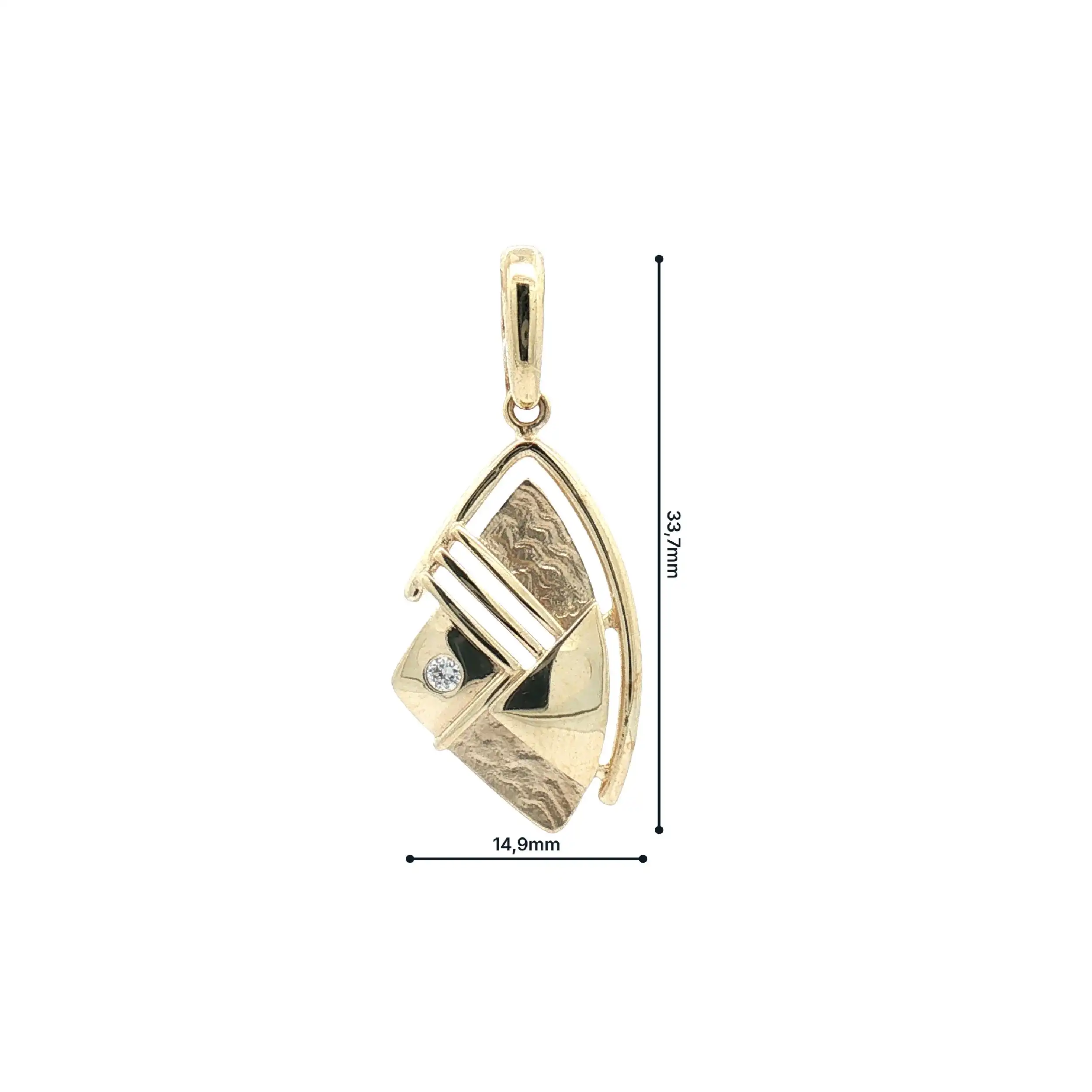 Anhänger Gelbgold mit Zirkonia Anhänger Gelbgold mit Zirkonia