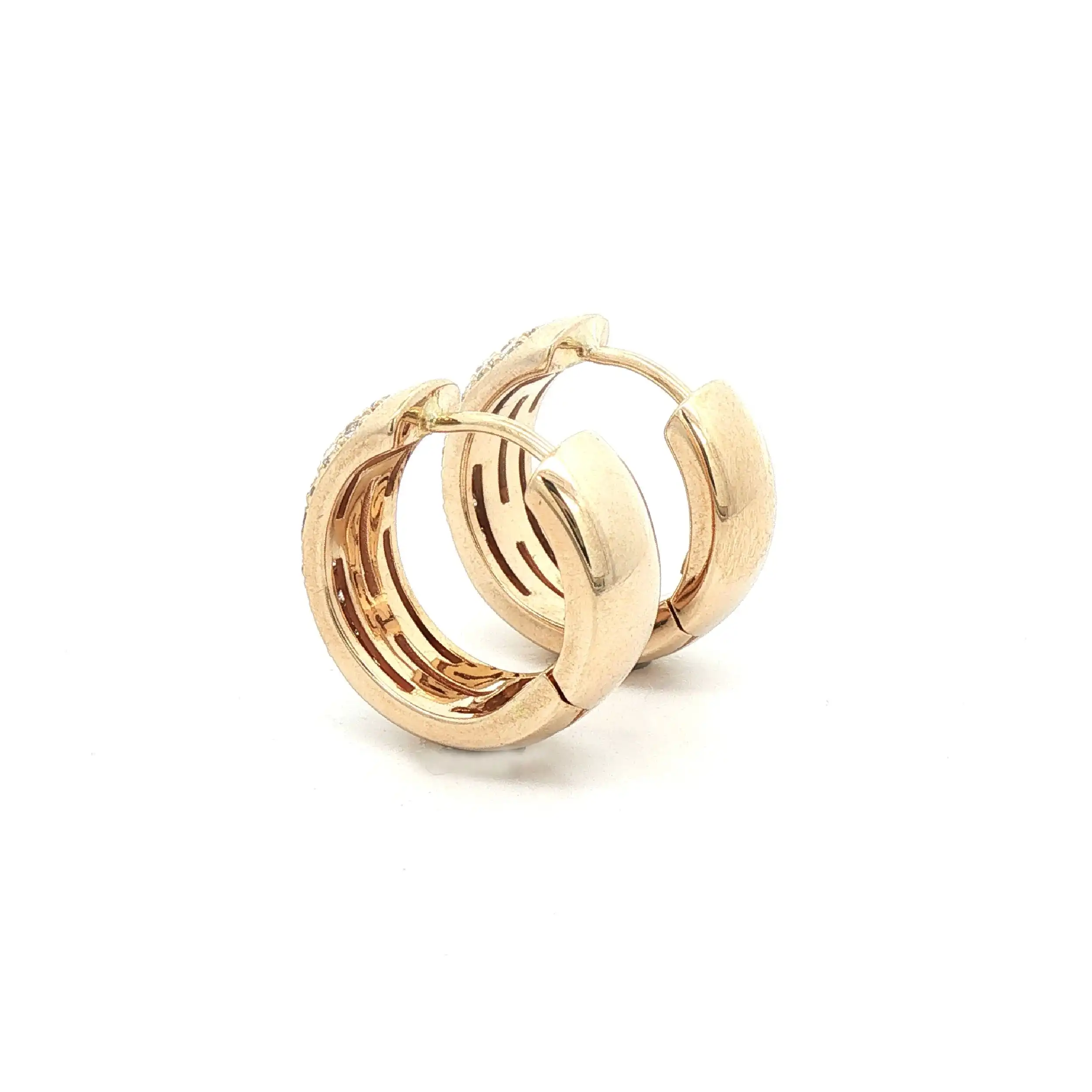 Creolen Gelbgold mit Brillanten Creolen Gelbgold mit Brillanten