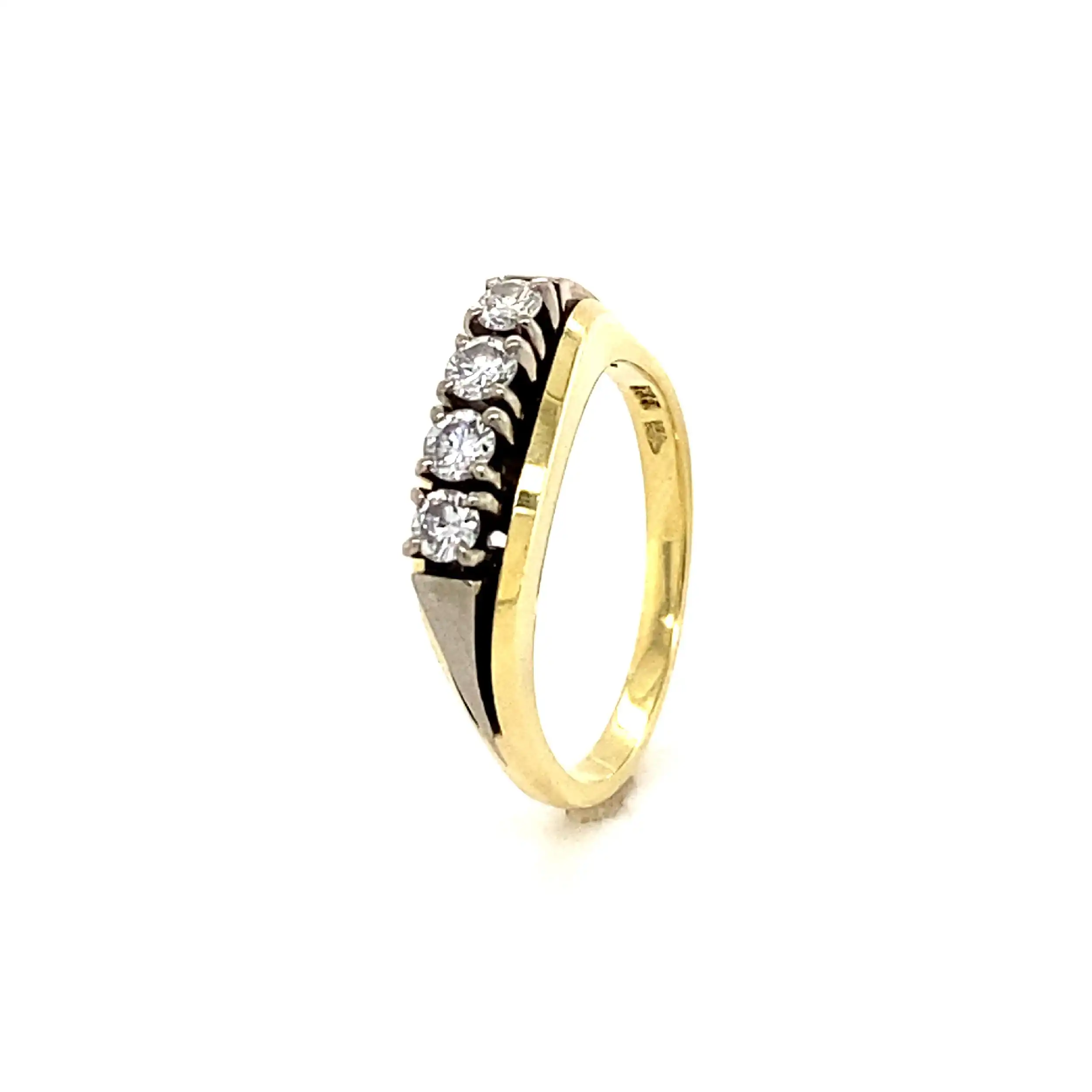 Ring Bicolor mit Brillanten Ring Bicolor mit Brillanten