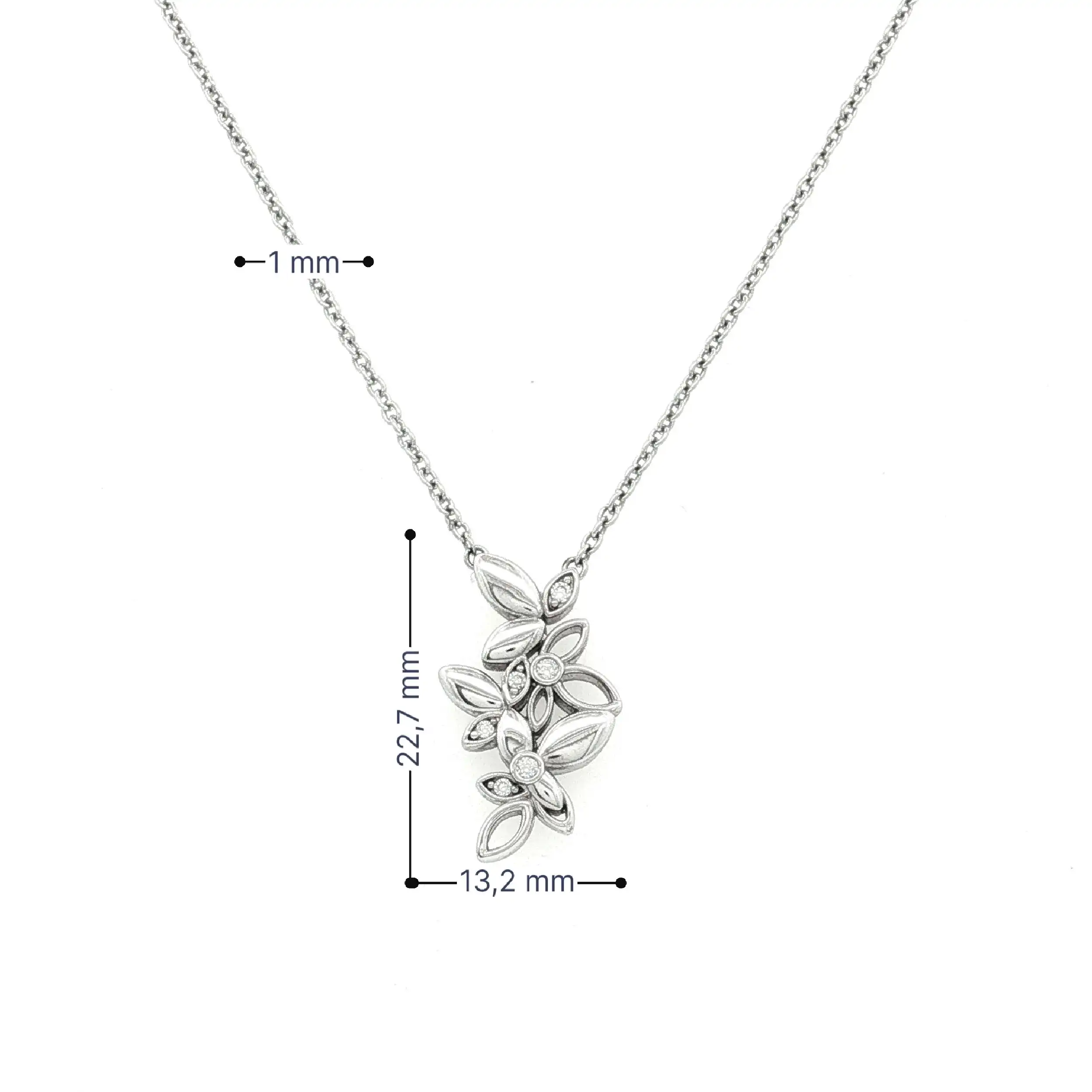 Collier Silber mit Zirkonia Collier Silber mit Zirkonia