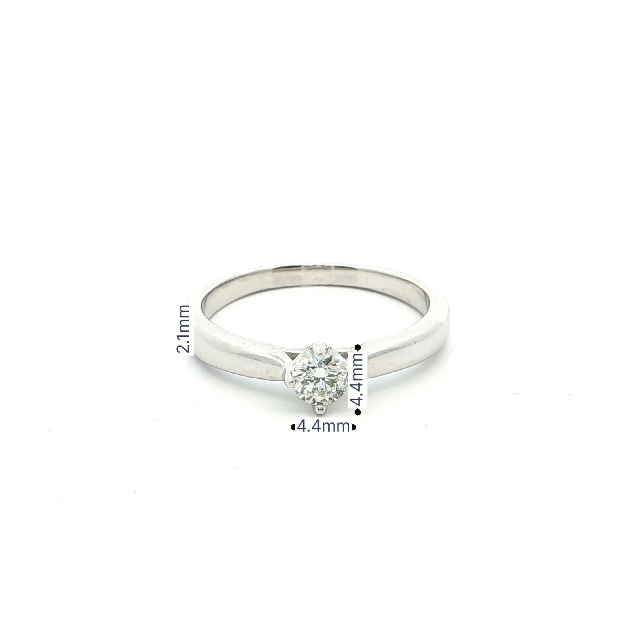 Solitärring Weißgold mit Brillant 0,15ct Solitärring Weißgold mit Brillant 0,15ct