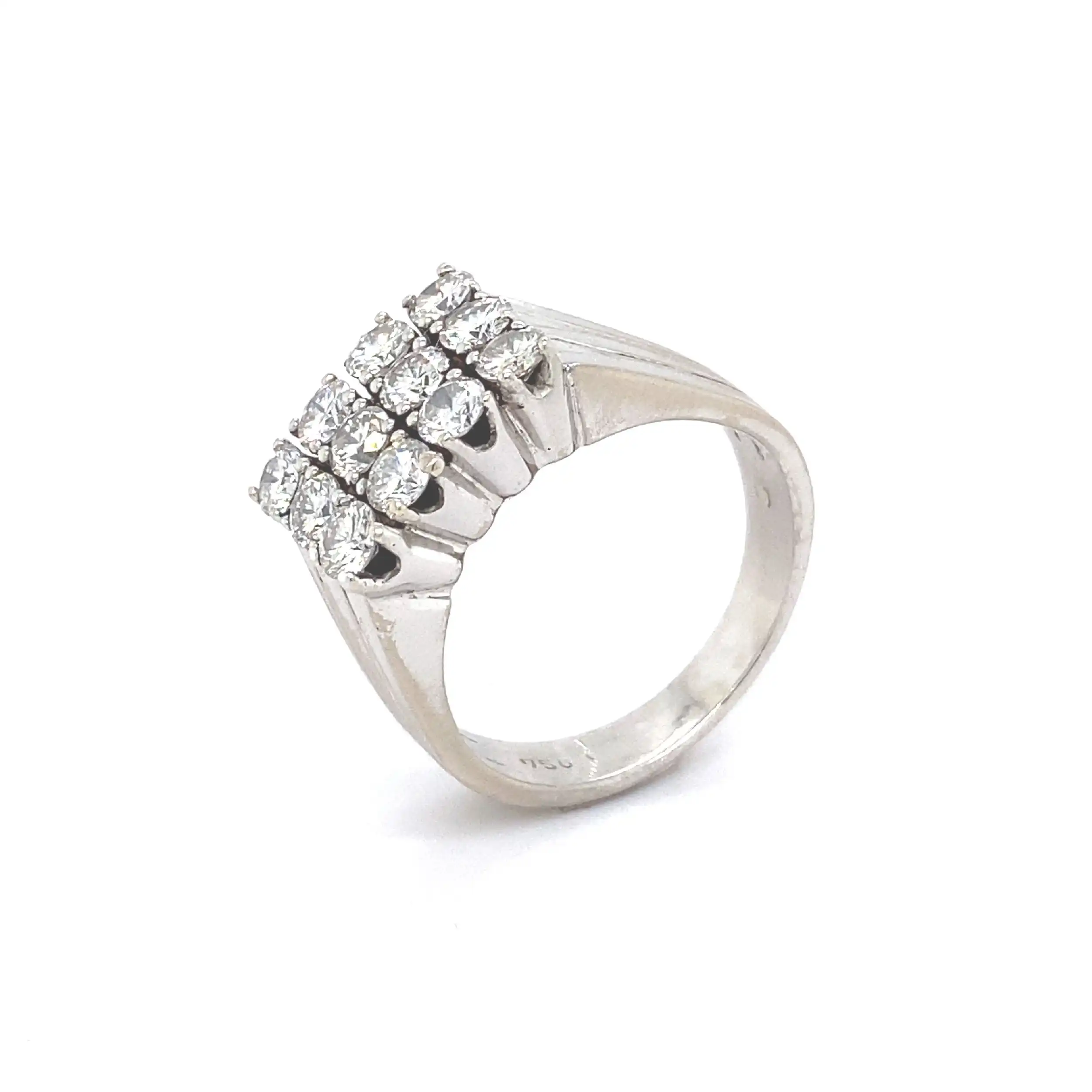 Ring Weißgold mit Brillanten Ring Weißgold mit Brillanten