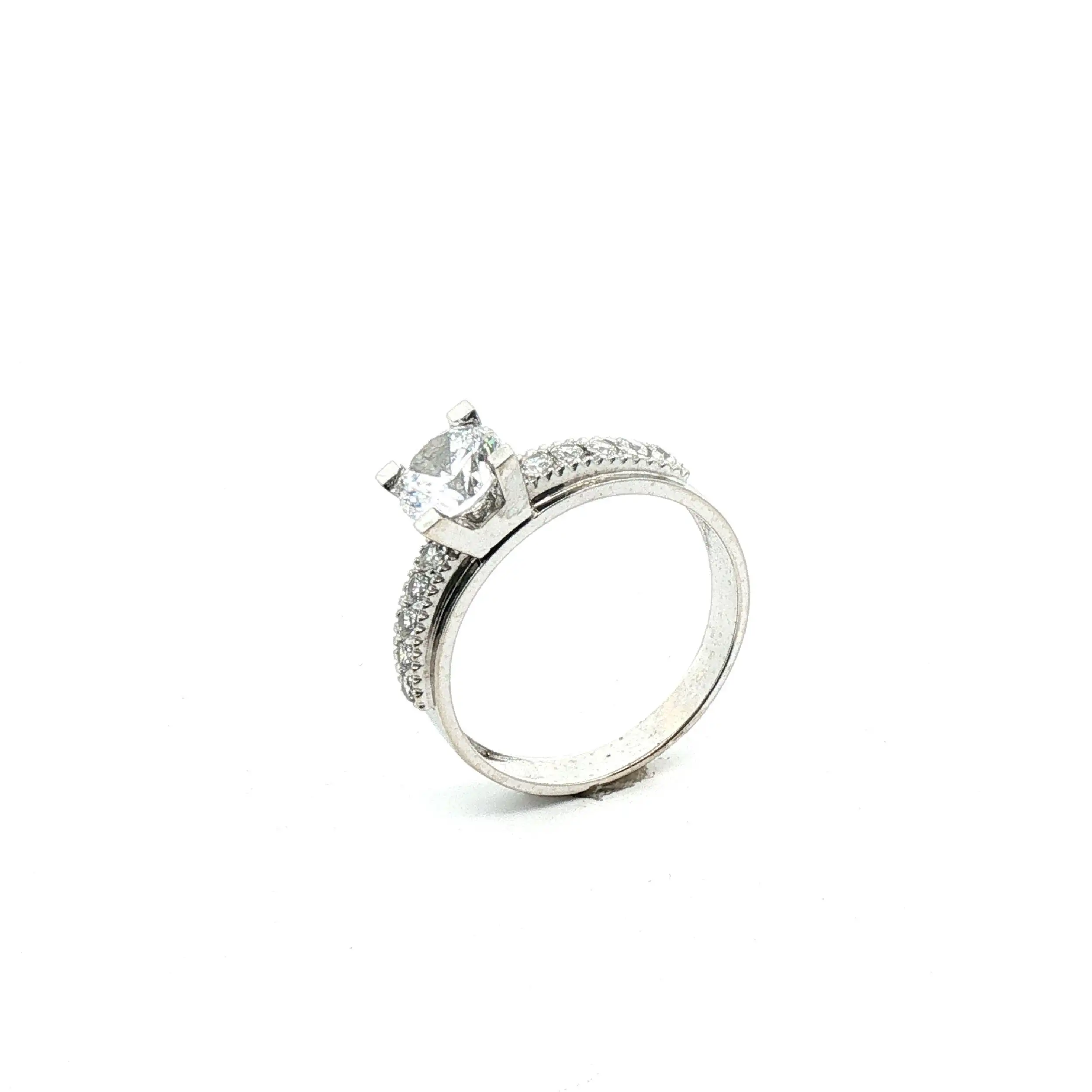 Ring Weißgold mit Zirkonia