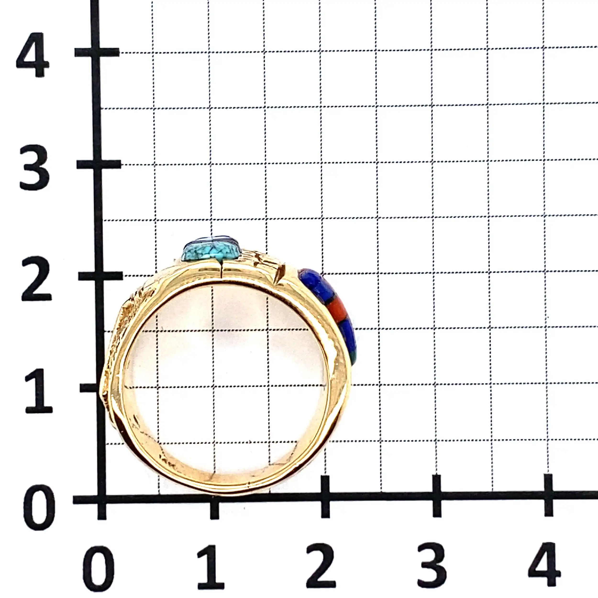 Ring Gelbgold mit Farbsteinen
