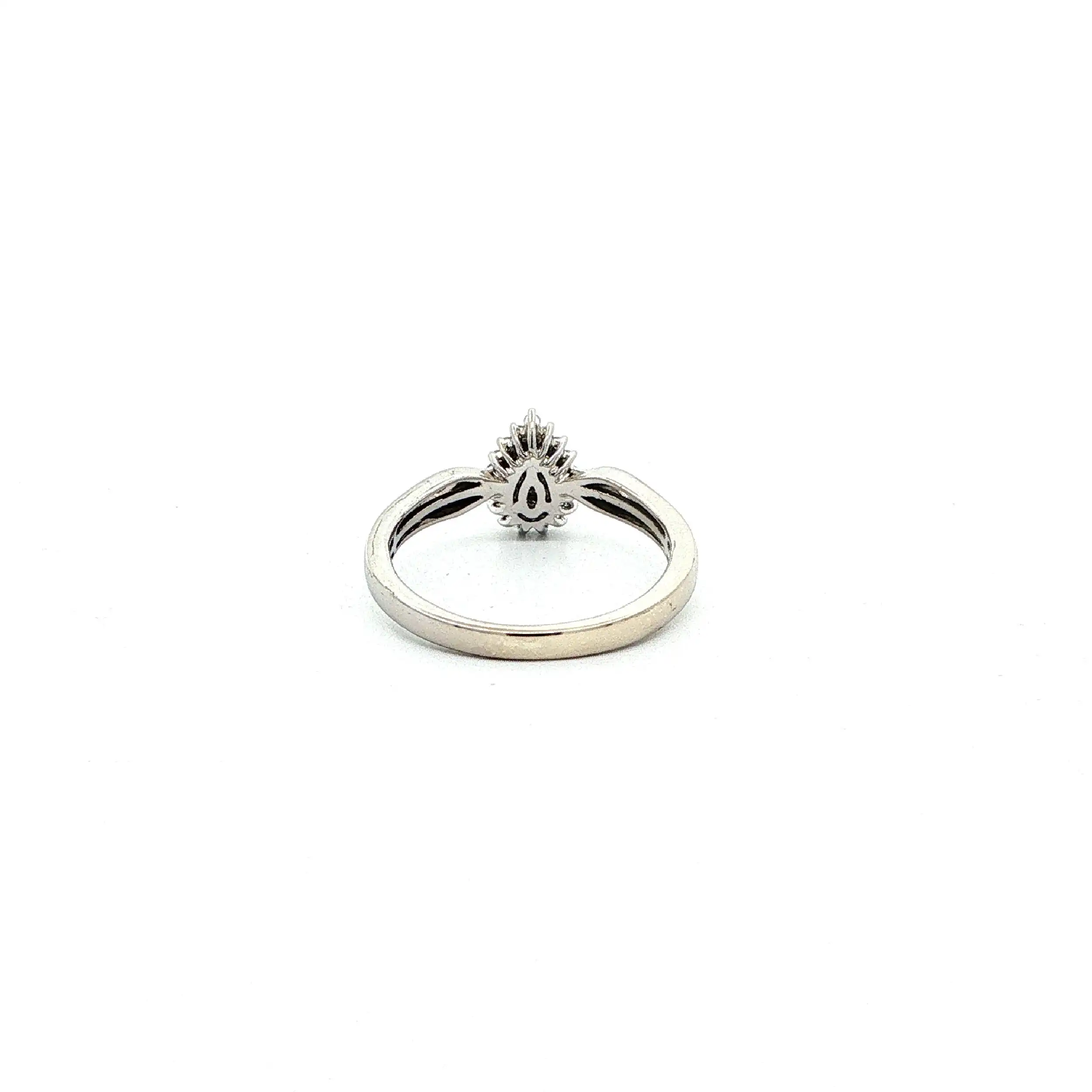 Ring Weißgold mit Brillanten, mit HSE Zertifikat Ring Weißgold mit Brillanten, mit HSE Zertifikat