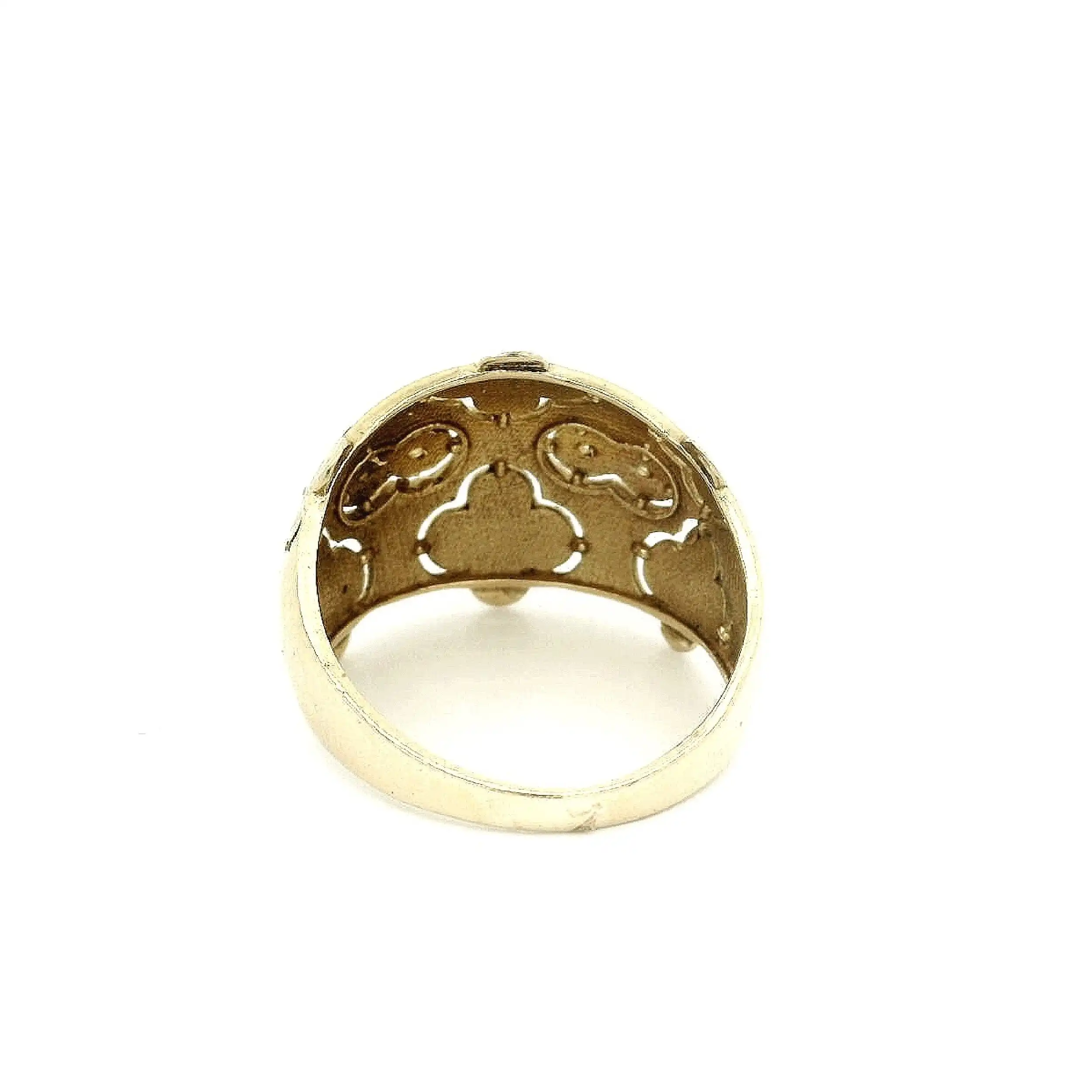Ring Gelbgold mit Muster