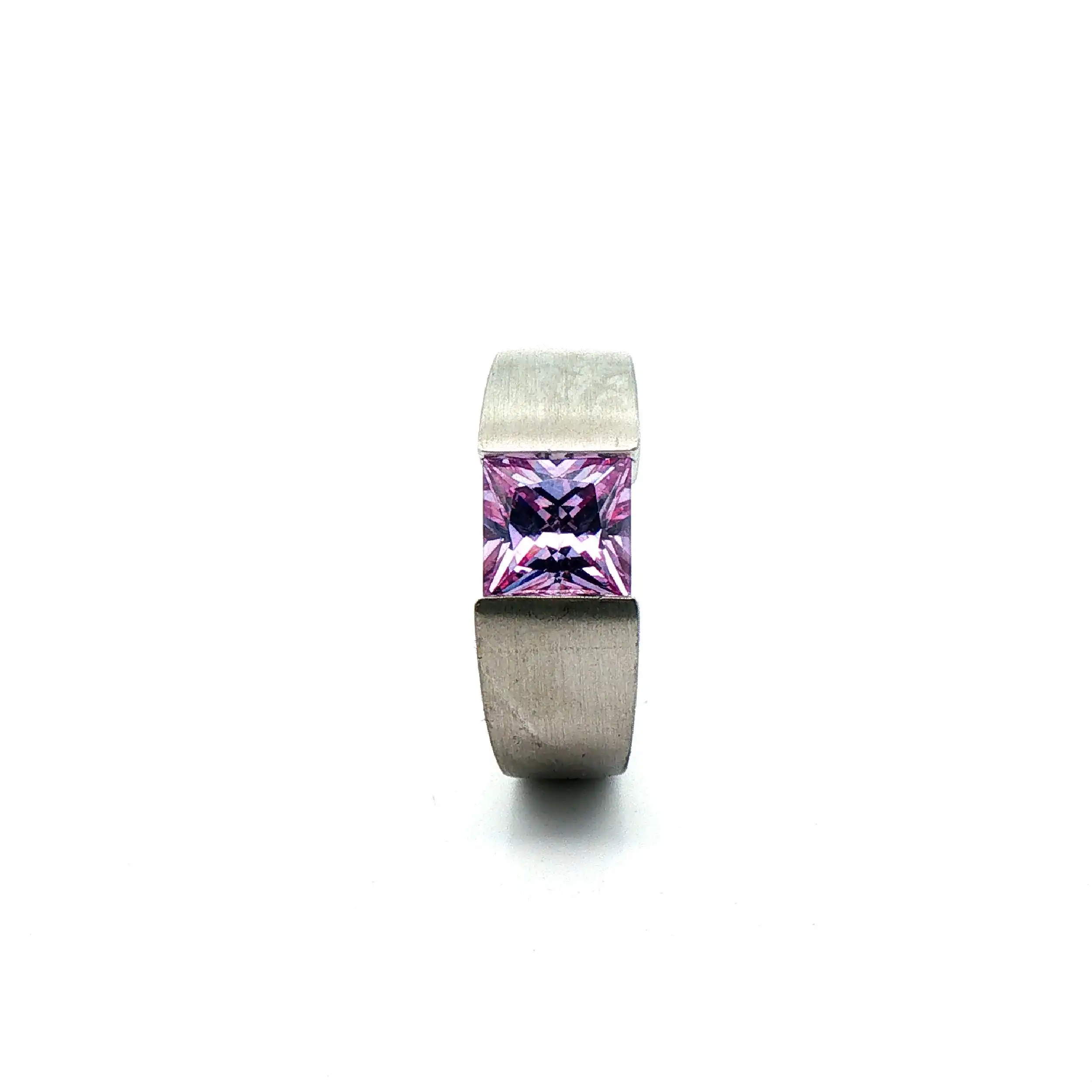 Ring Silber mit Lila Farbstein