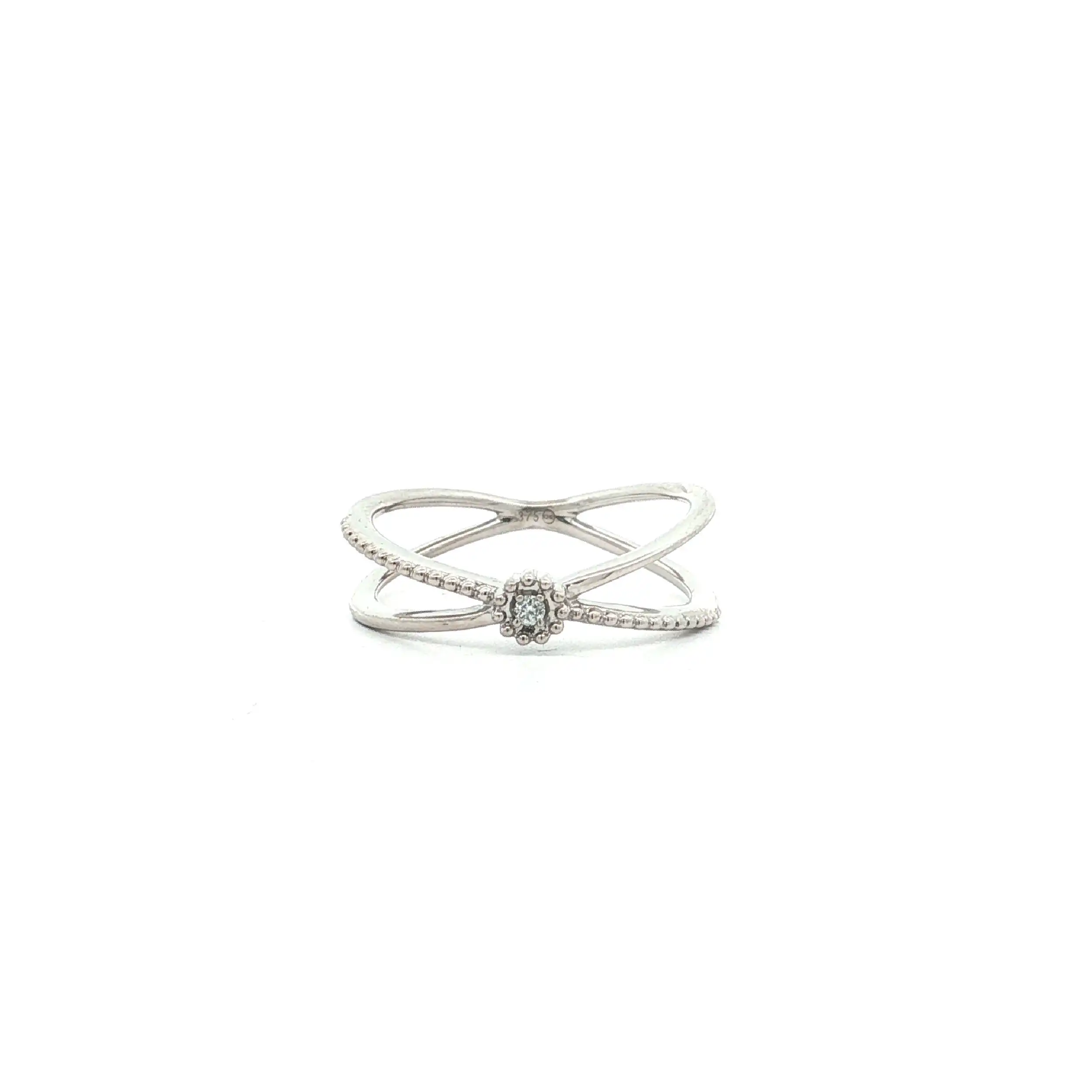 Ring Weißgold Christ mit Brillant Ring Weißgold Christ mit Brillant
