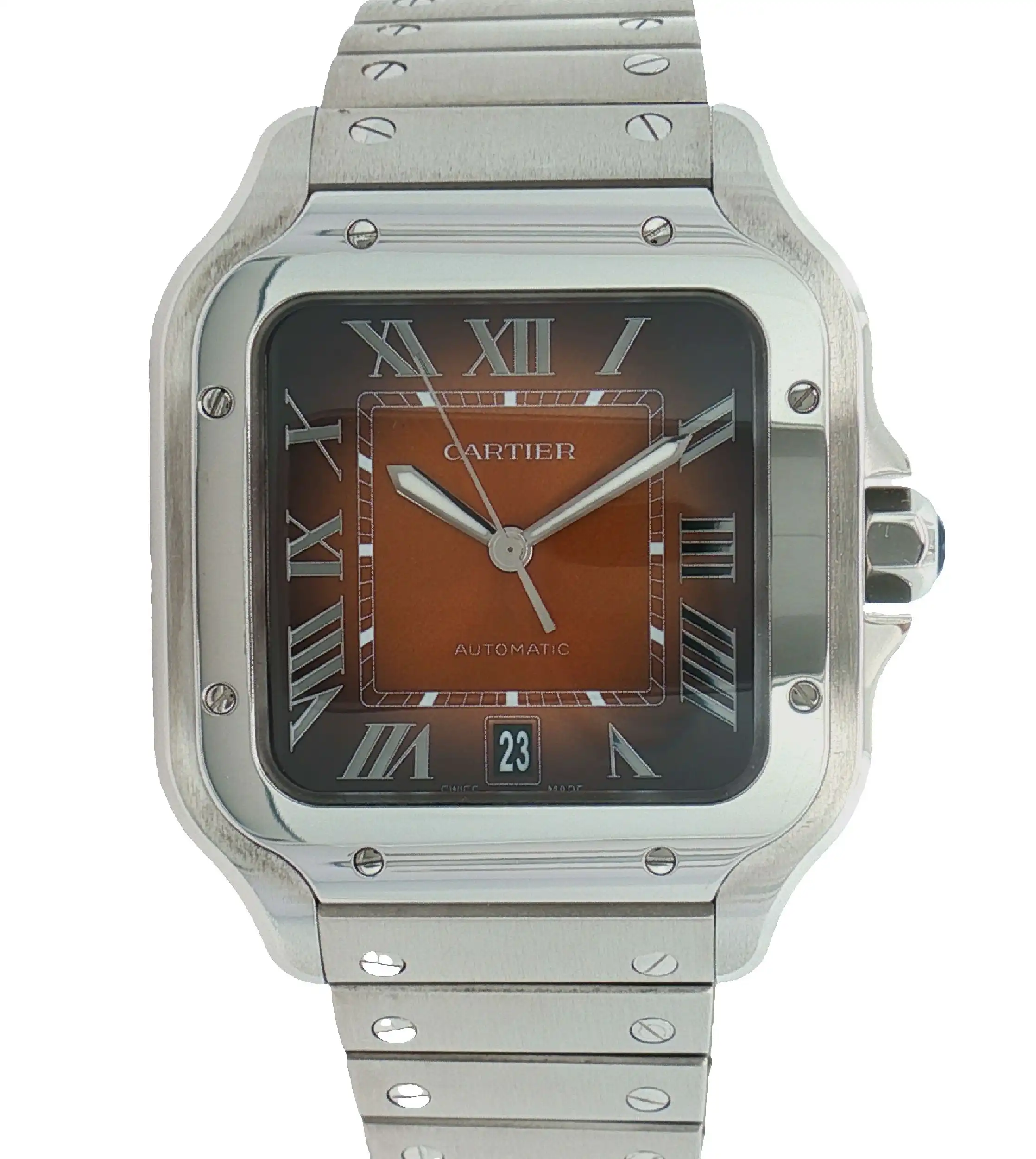 Herrenuhr Cartier Santos de Cartier Automatik im Fullset Herrenuhr Cartier Santos de Cartier Automatik im Fullset
