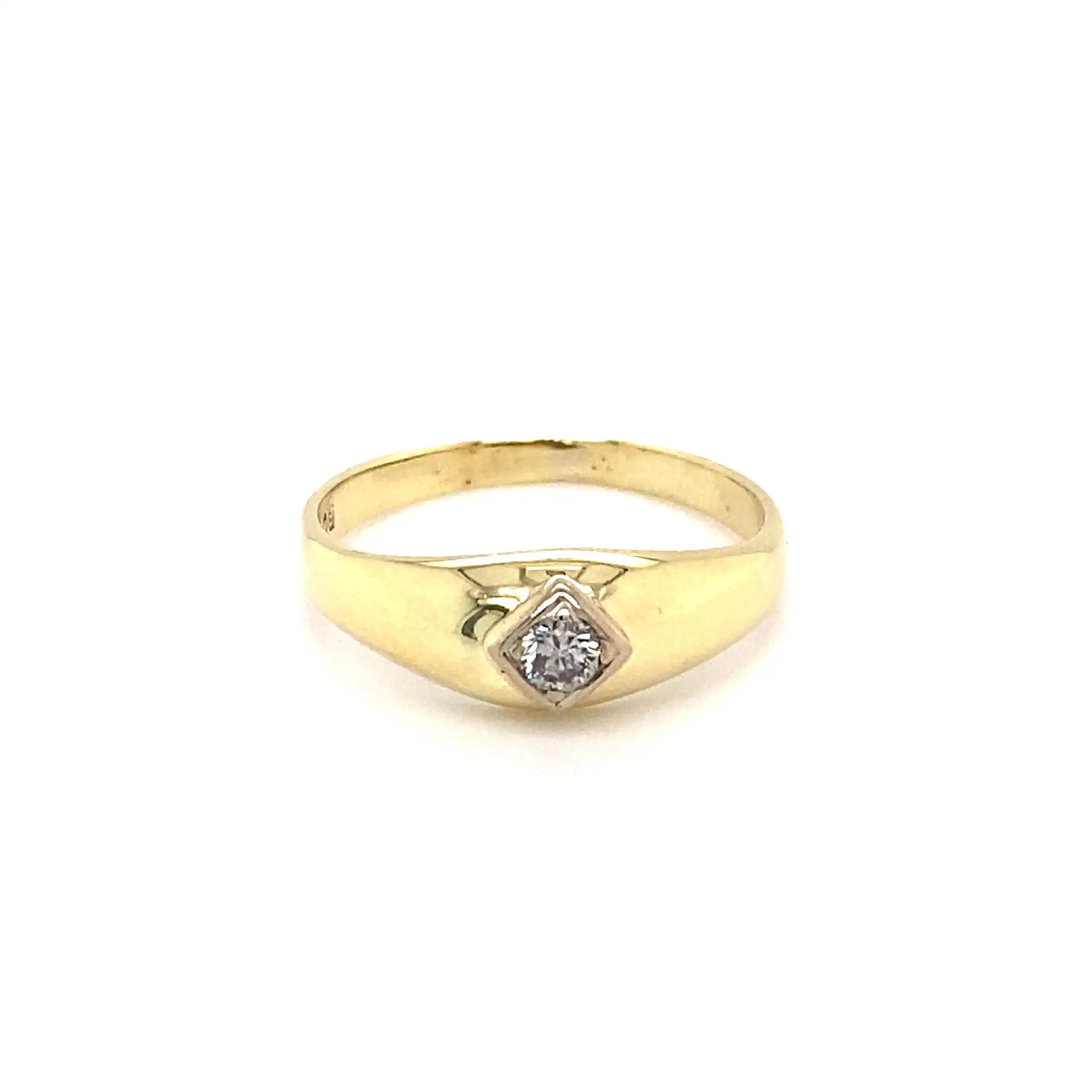 Ring Gelbgold mit Brillant Ring Gelbgold mit Brillant