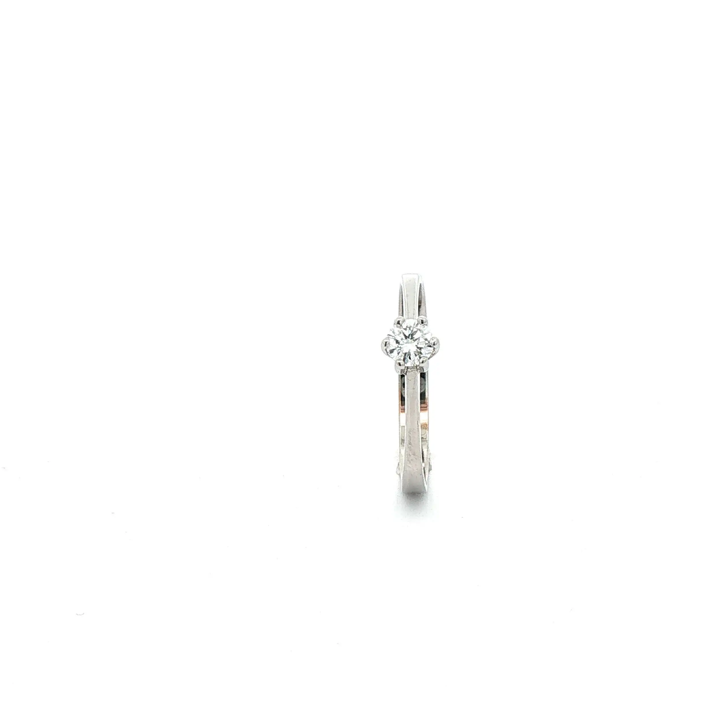 Ring Weißgold mit Brillant Ring Weißgold mit Brillant