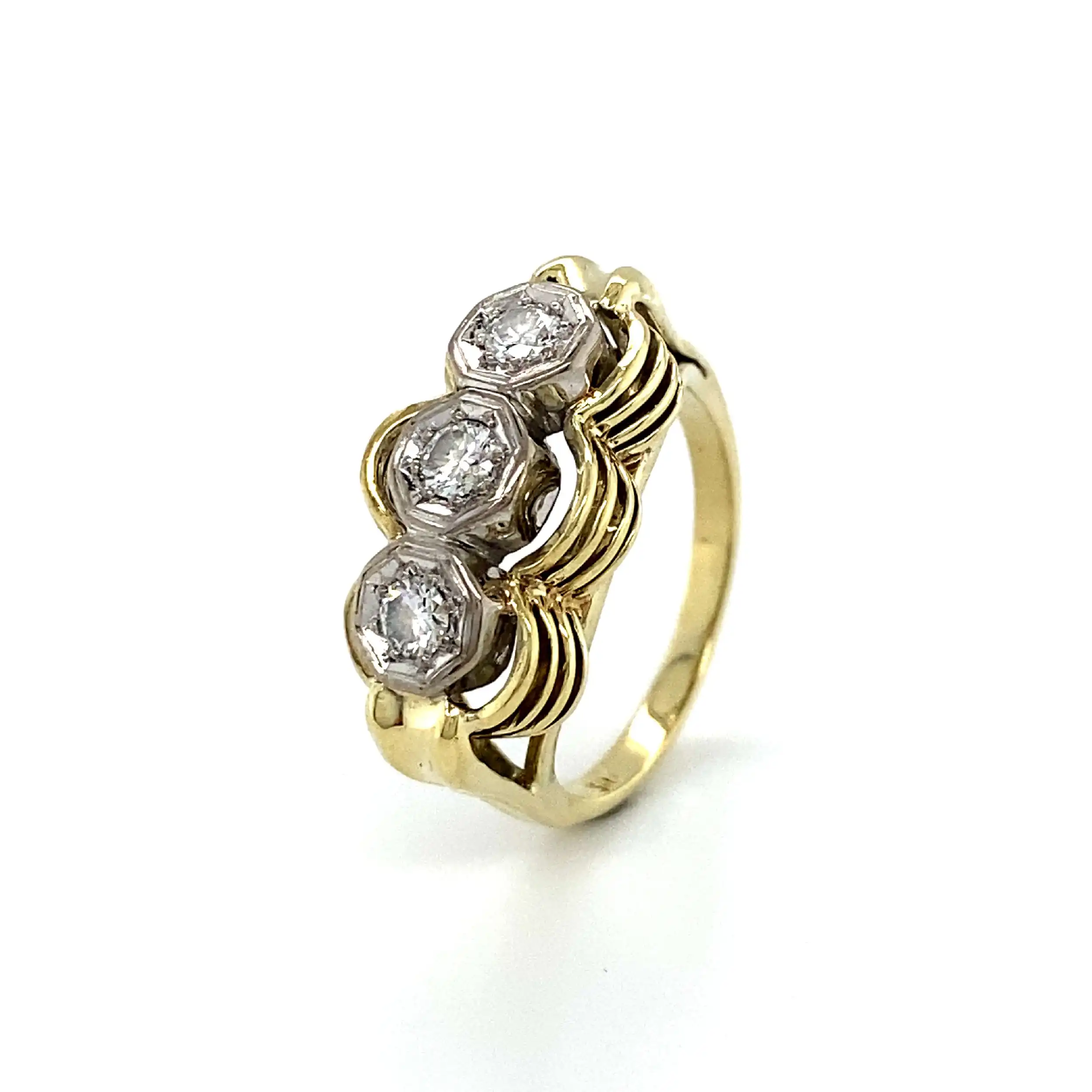 Ring Bicolor mit Brillanten Ring Bicolor mit Brillanten