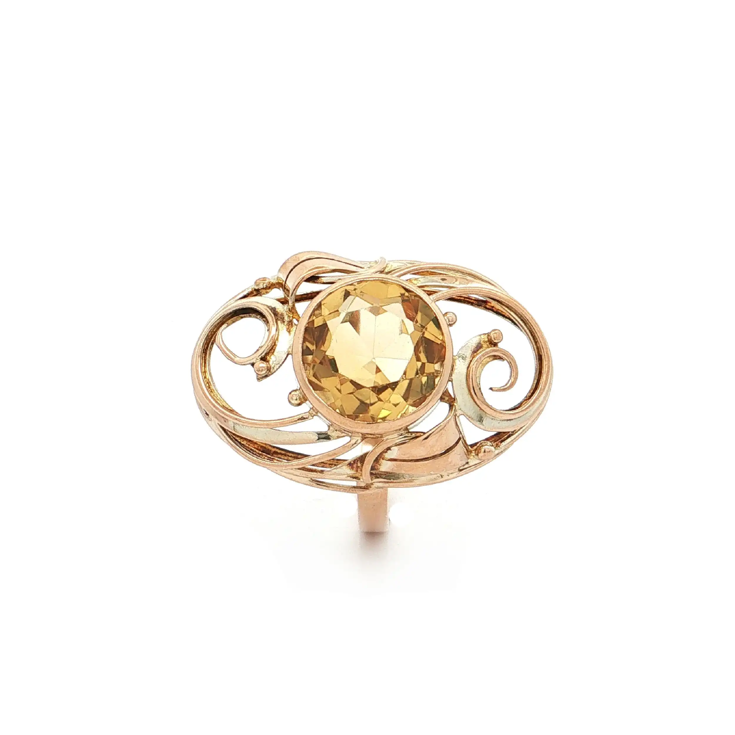 Ring Gelbgold mit Citrin Ring Gelbgold mit Citrin