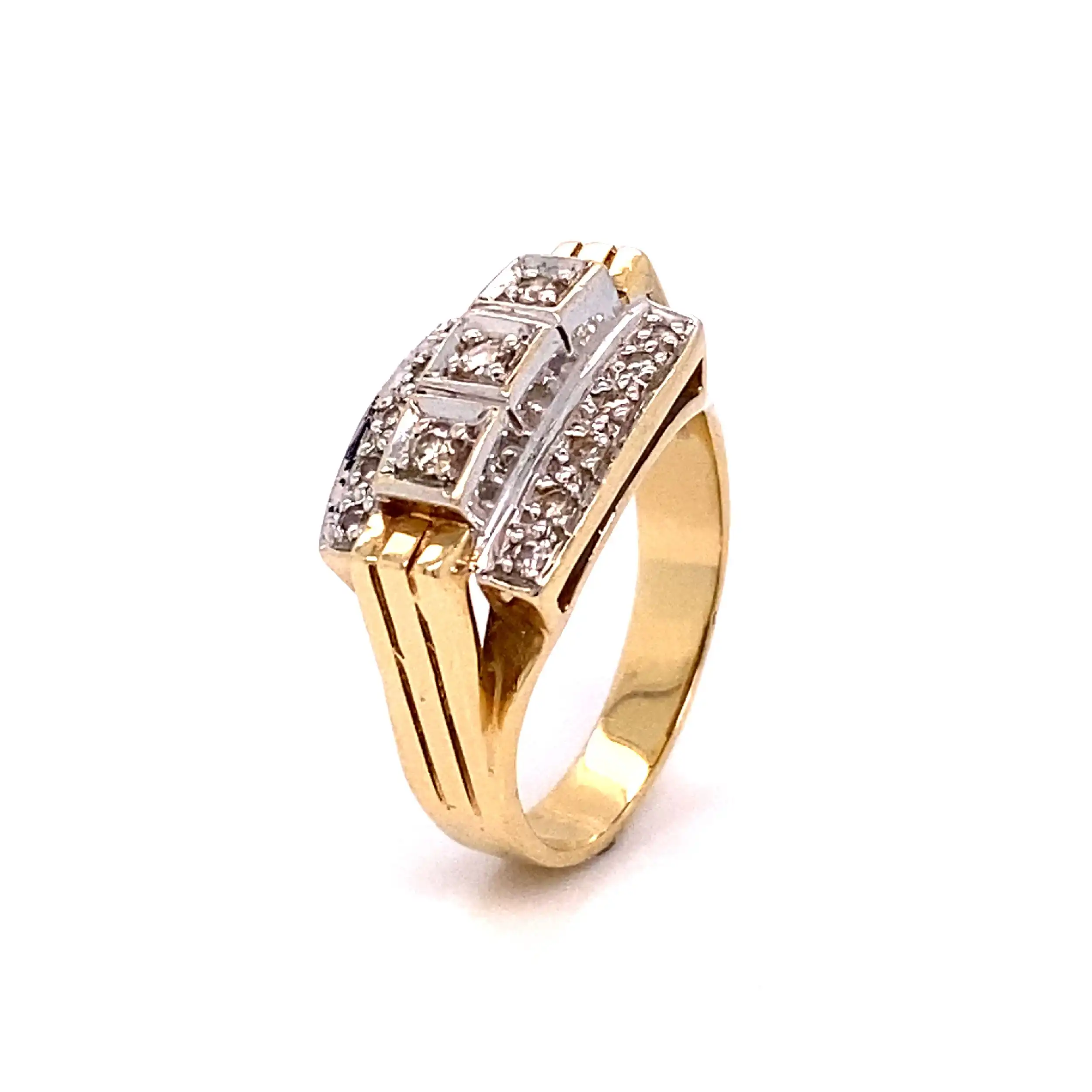 Ring Bicolor mit Brillanten Ring Bicolor mit Brillanten