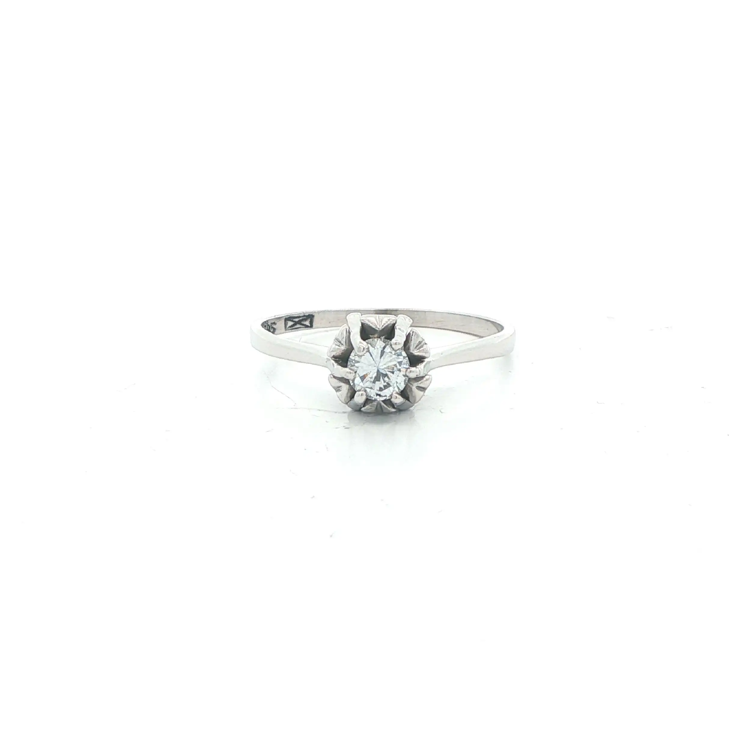 Ring Weißgold mit Brillant Solitär Ring Weißgold mit Brillant Solitär
