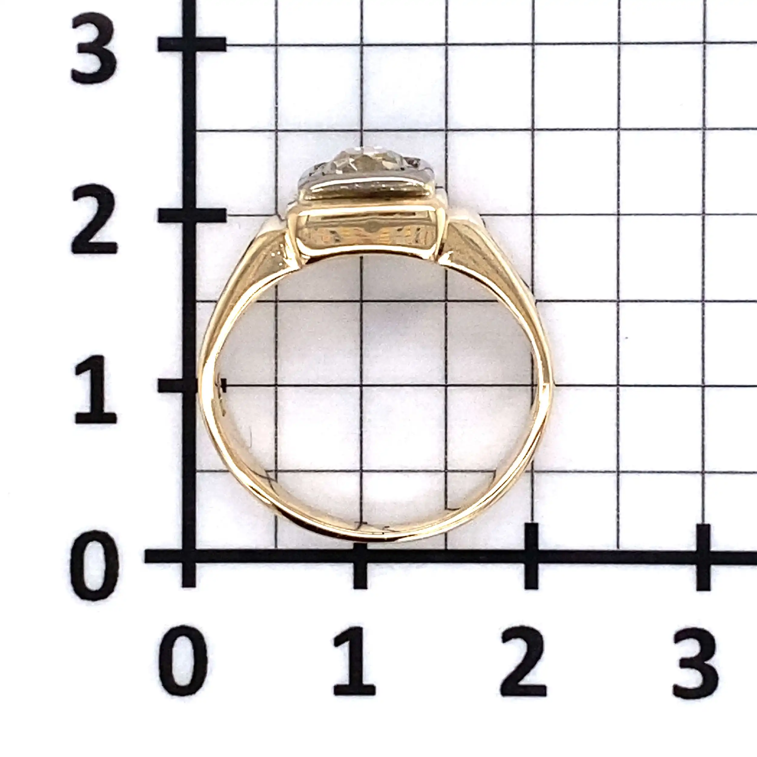 Ring Gelbgold mit Altschliff-Diamant Ring Gelbgold mit Altschliff-Diamant