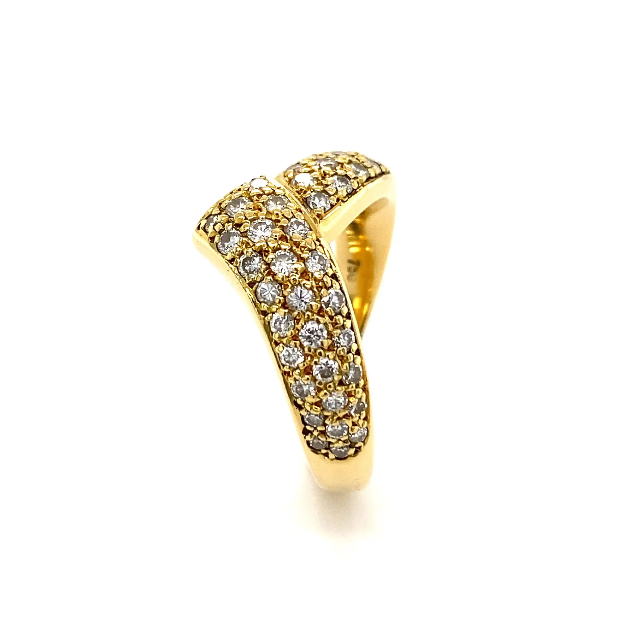 Ring Gelbgold mit Brillanten & Zertifikat