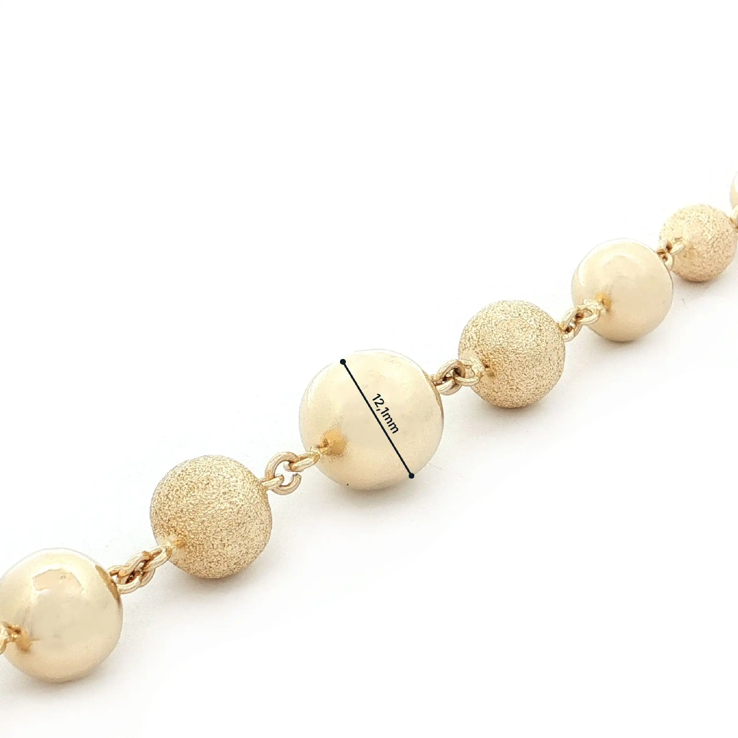 Armband mit Kugeln Halbmattiert Armband mit Kugeln Halbmattiert