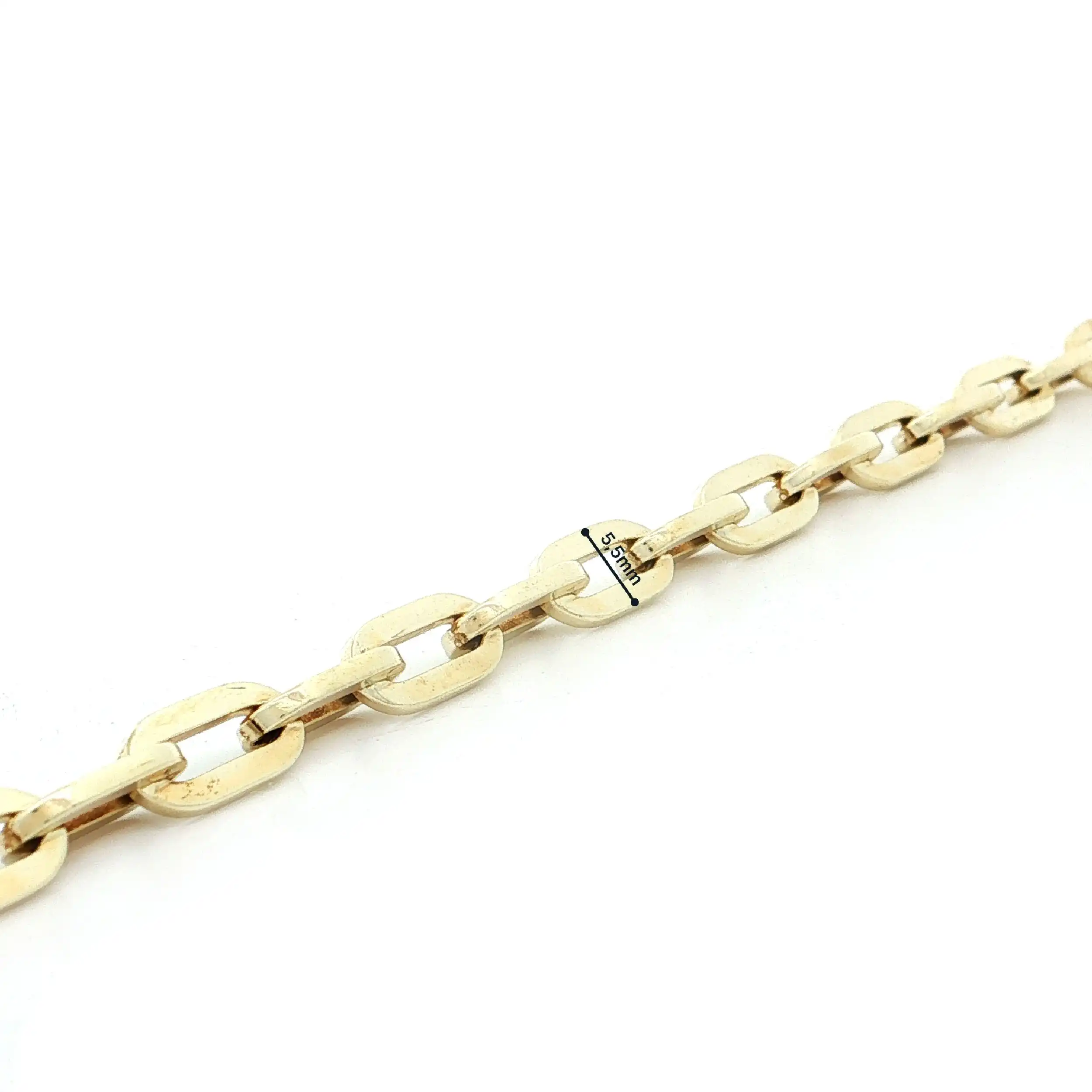 Paperclip Armband Gelbgold