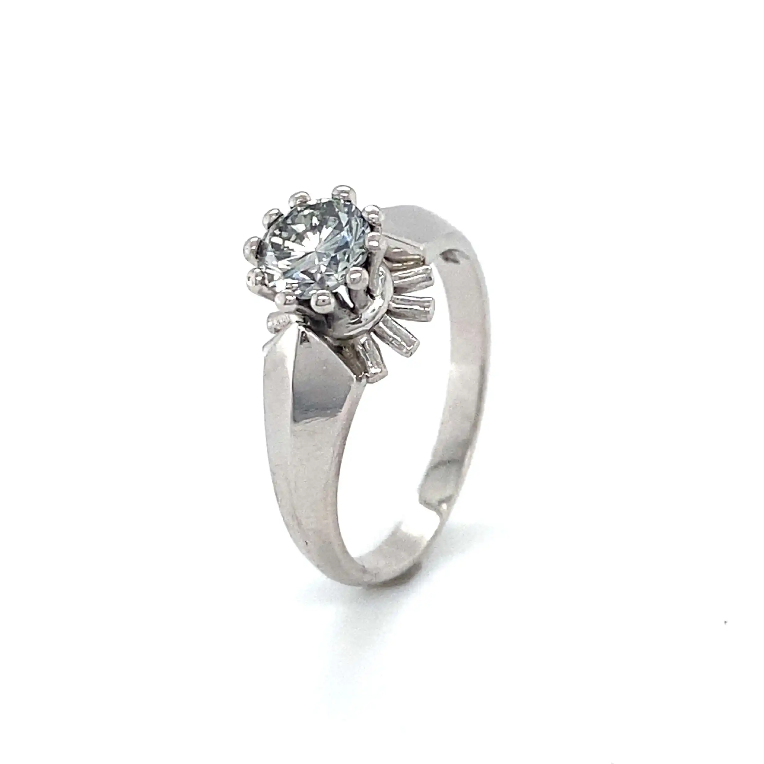 Ring Weißgold mit Solitär Brillant Ring Weißgold mit Solitär Brillant