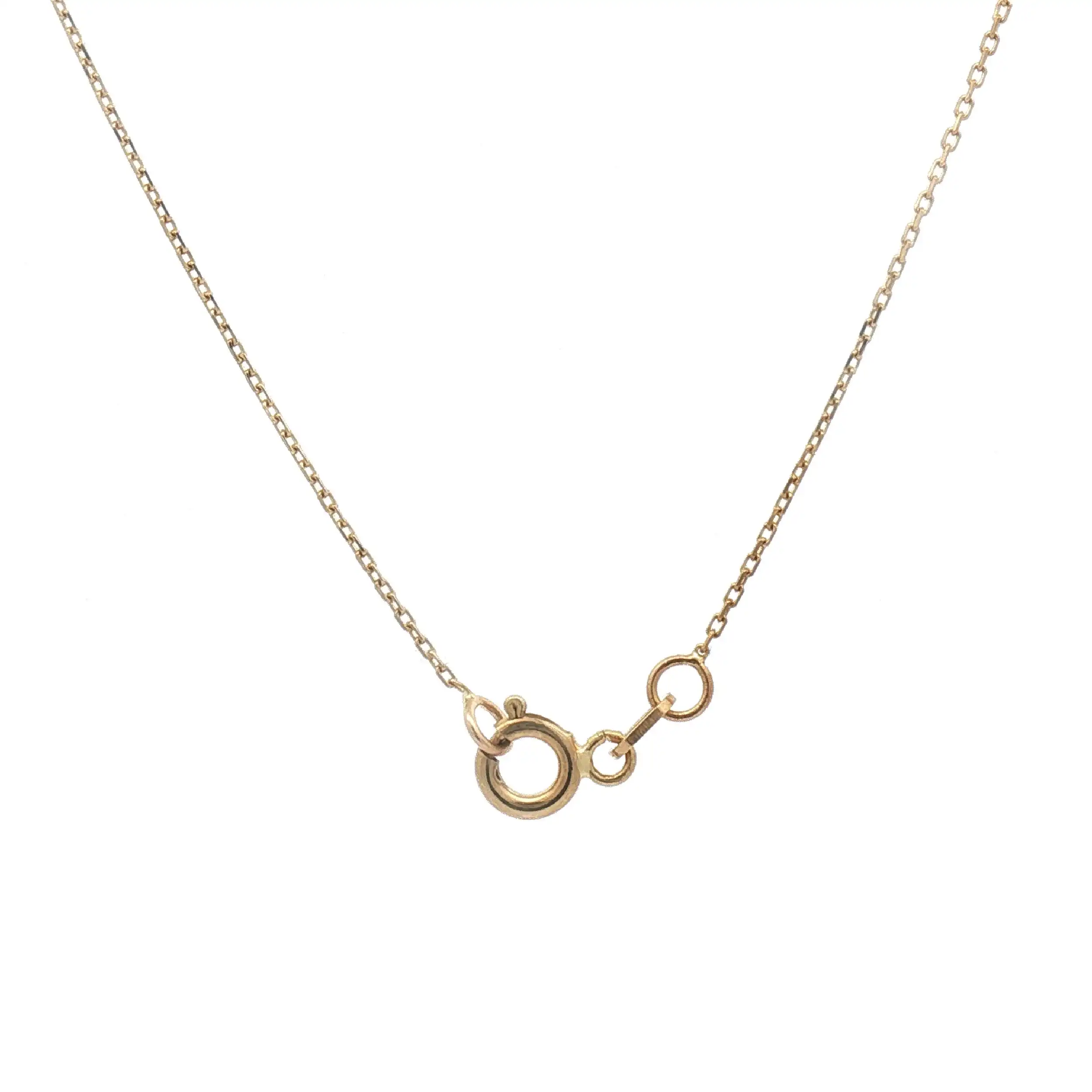 Ankerkette Gelbgold mit Kreuzanhänger