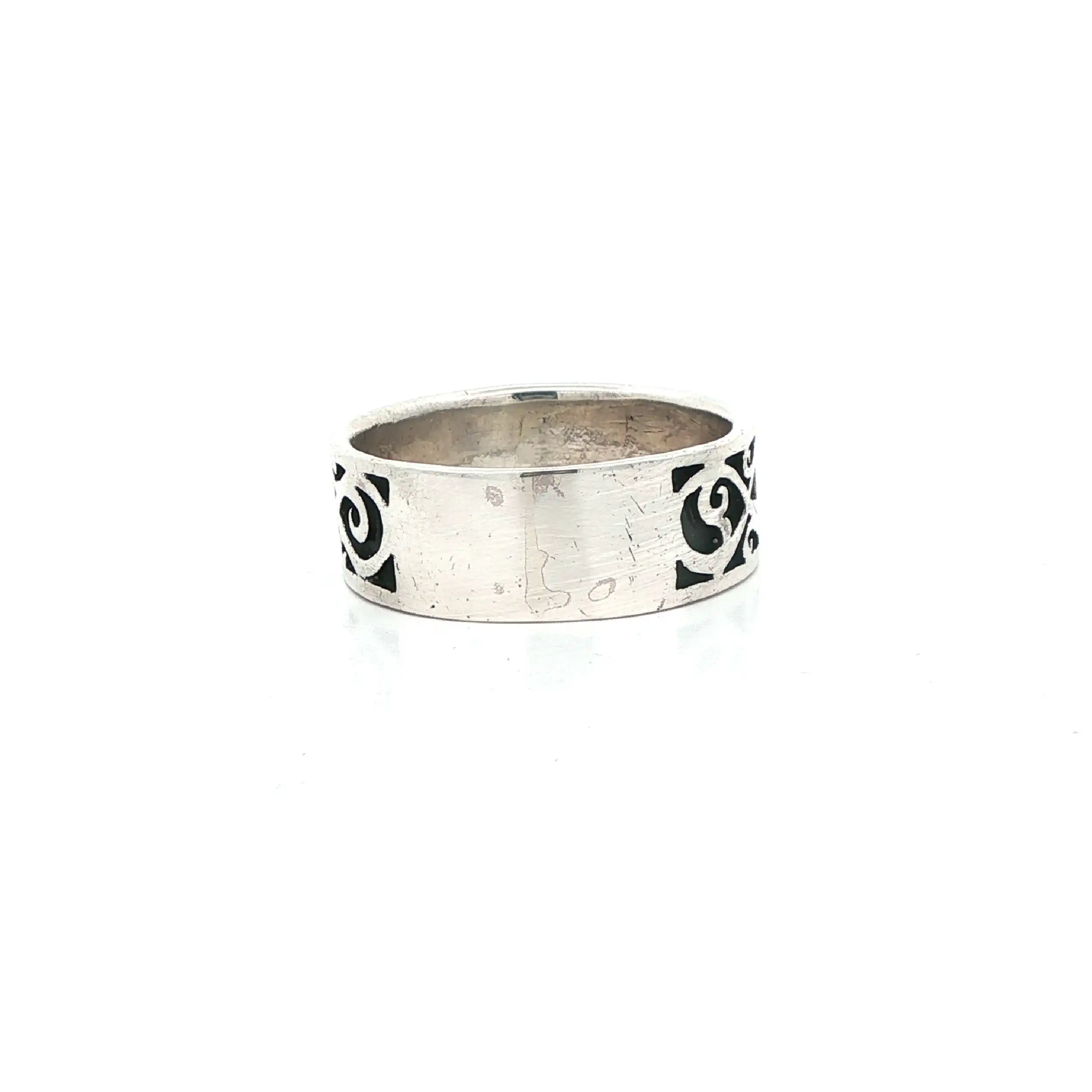 Ring Silber mit Muster