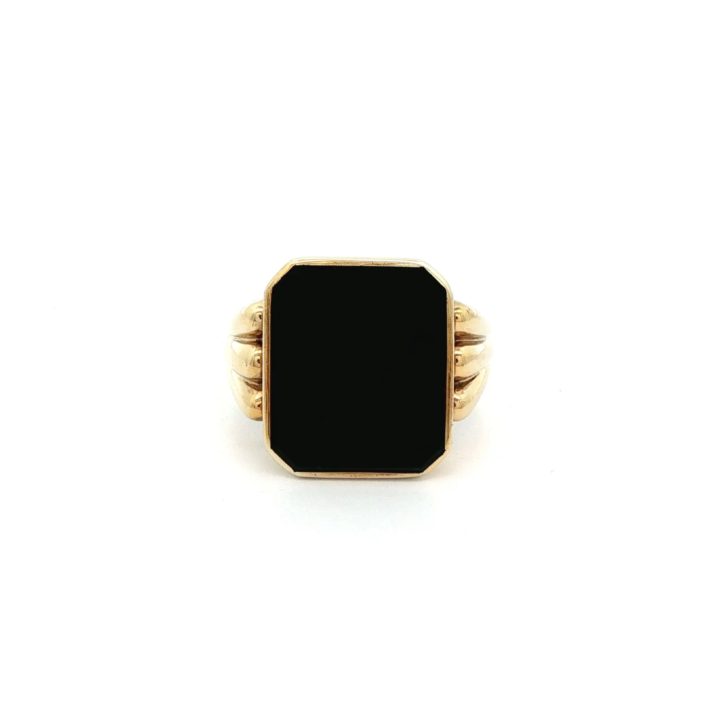 Ring Gelbgold mit Onyx