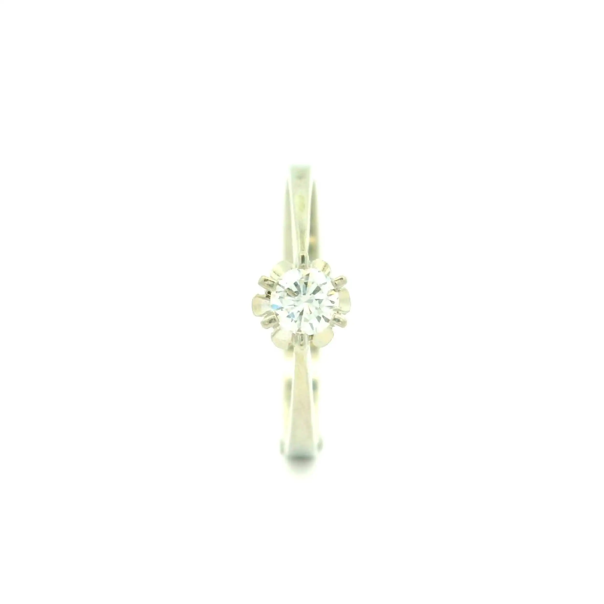 Ring Weißgold mit Brillant Solitär