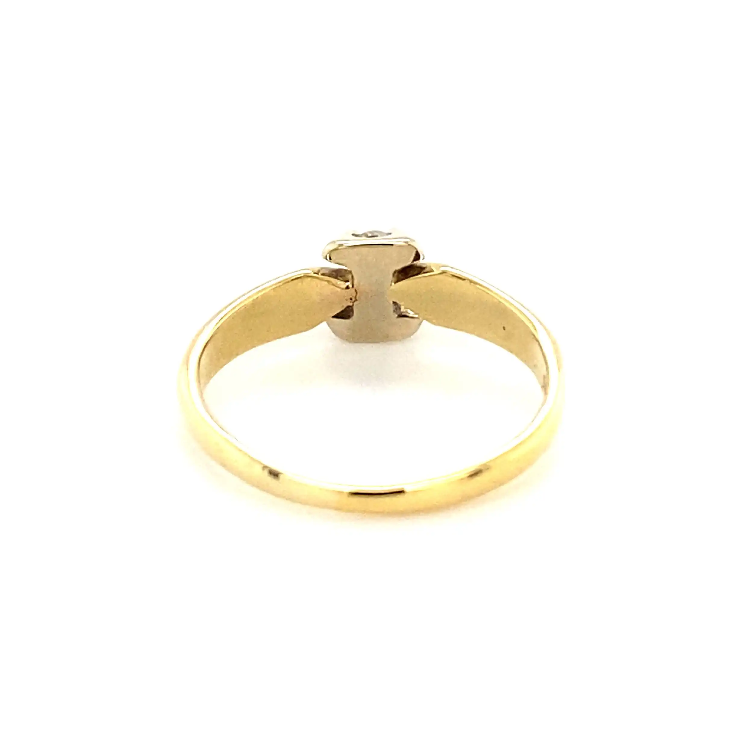 Ring Bicolor mit Brillant