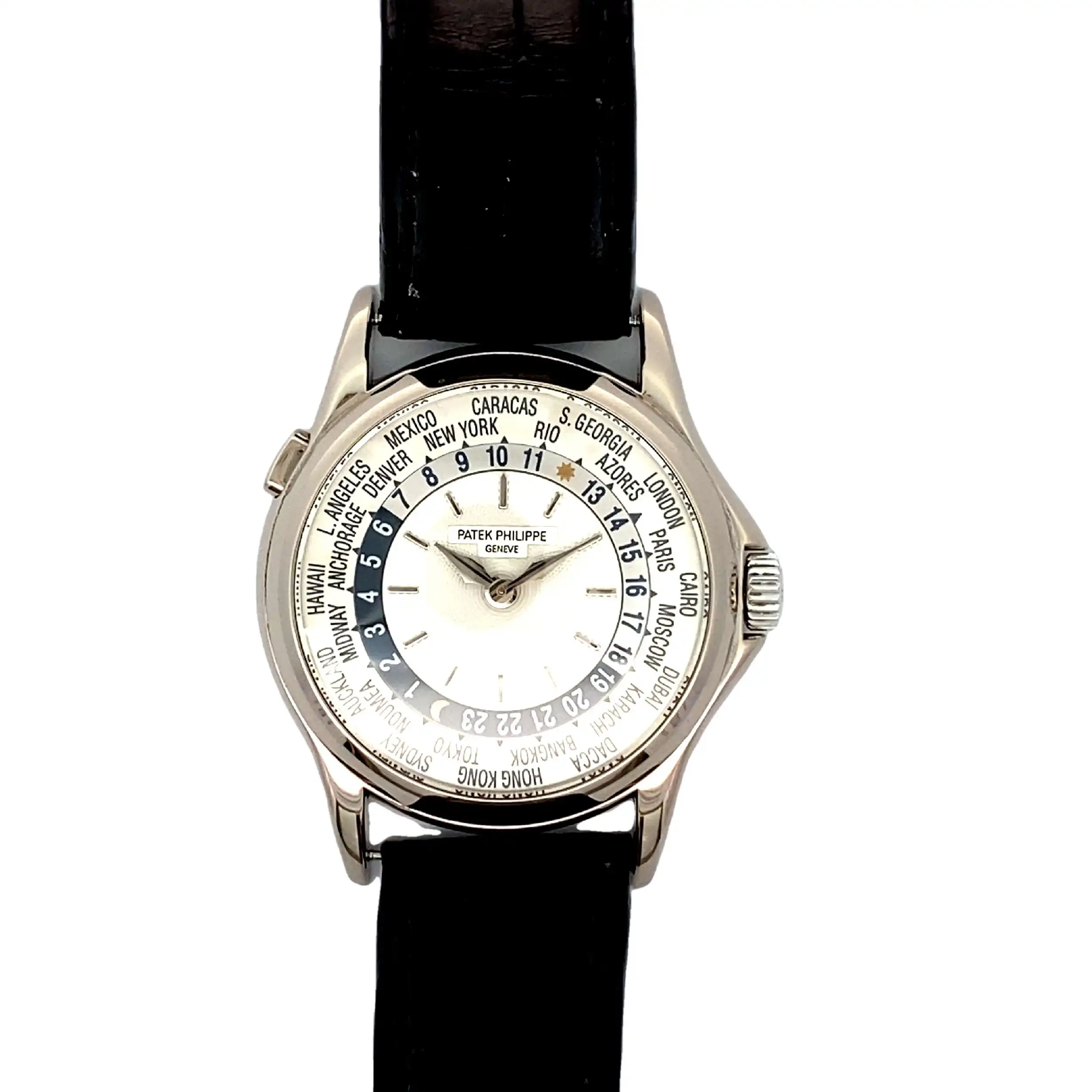 Herrenuhr Patek Philippe World Time Weißgold Fullset