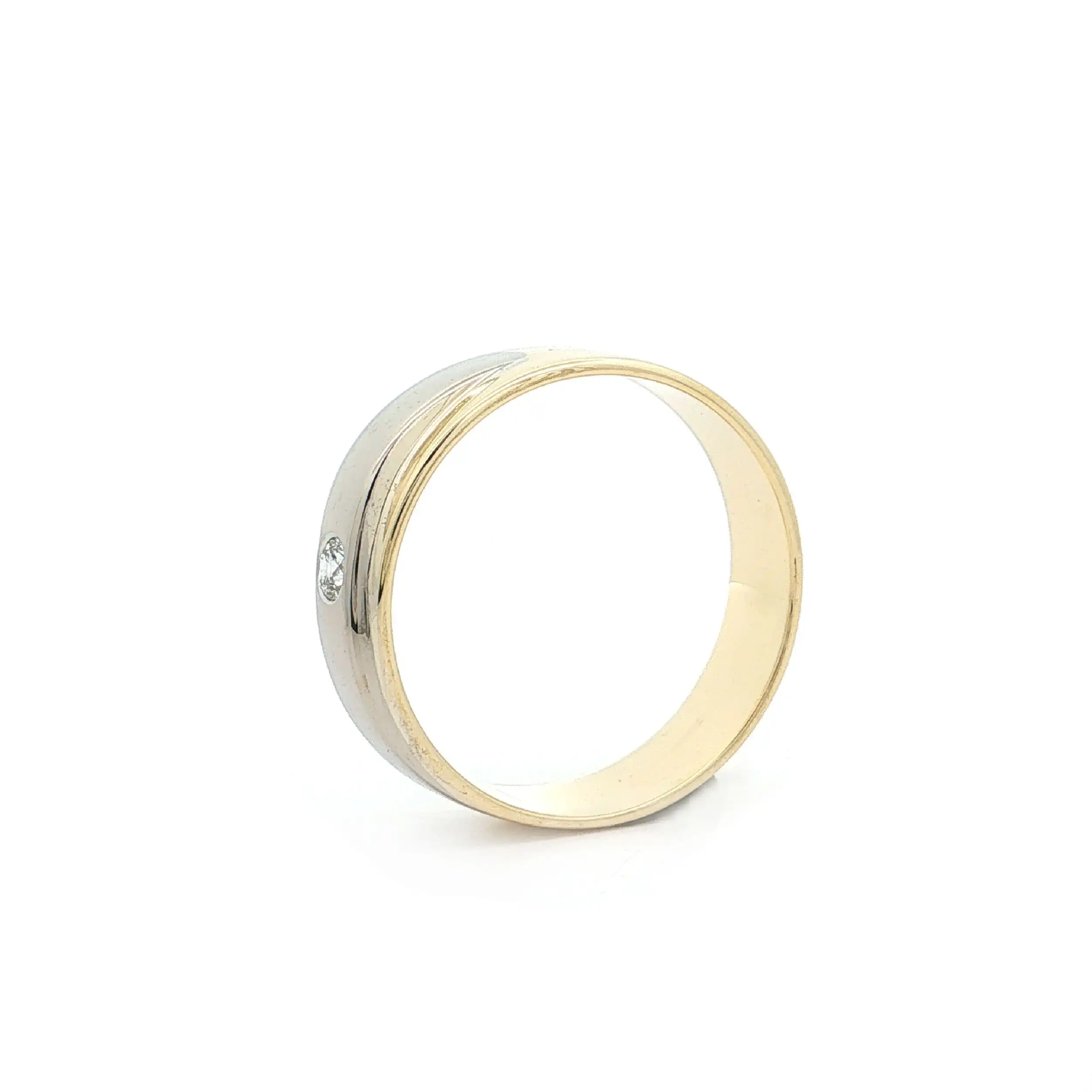 Ring Bicolor mit Brillant